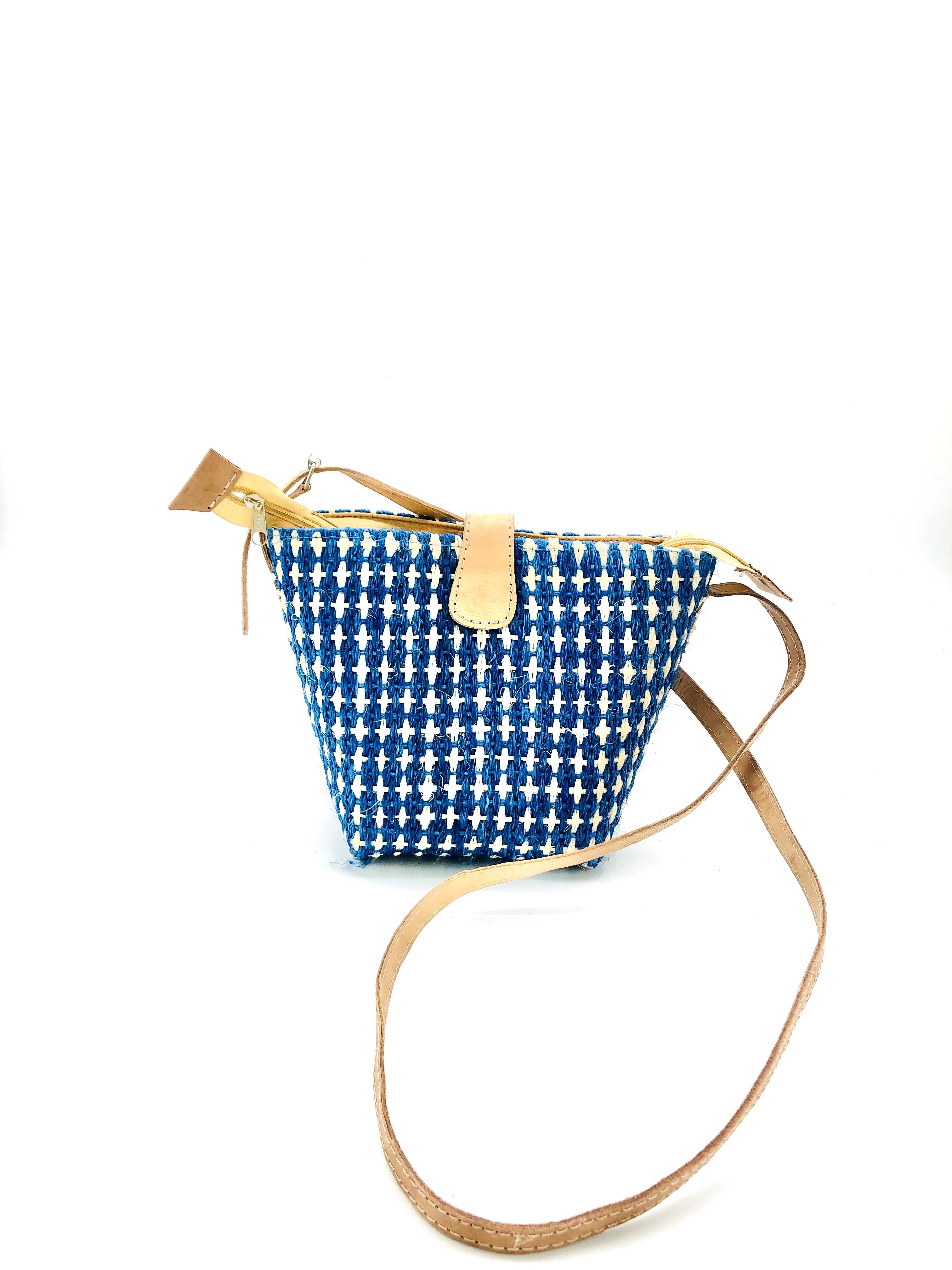 Dana Check Sisal Crossbody Bag