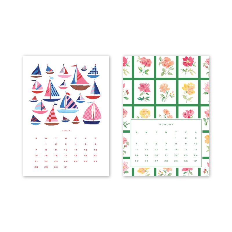 2025 Desktop Calendar with Easel