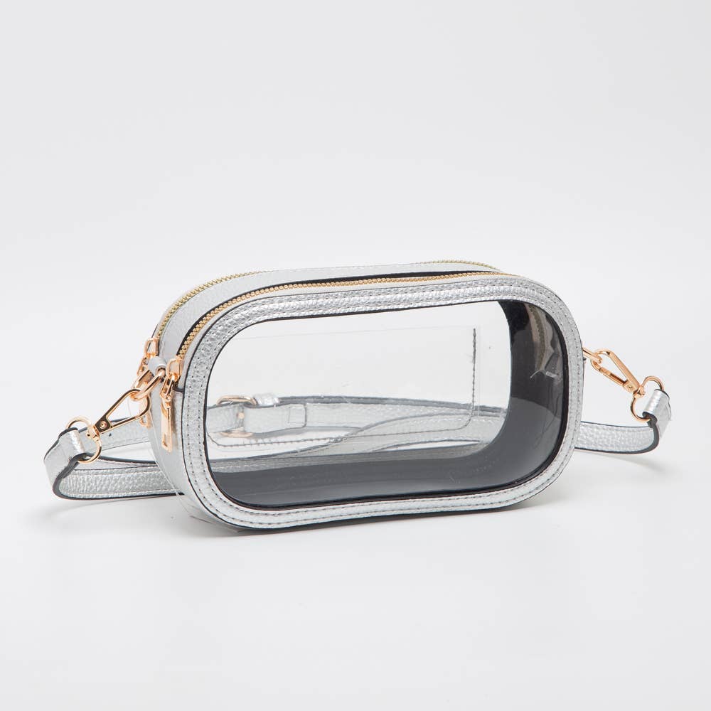 Double Zipper Oval Clear Gameday/Stadium Bag