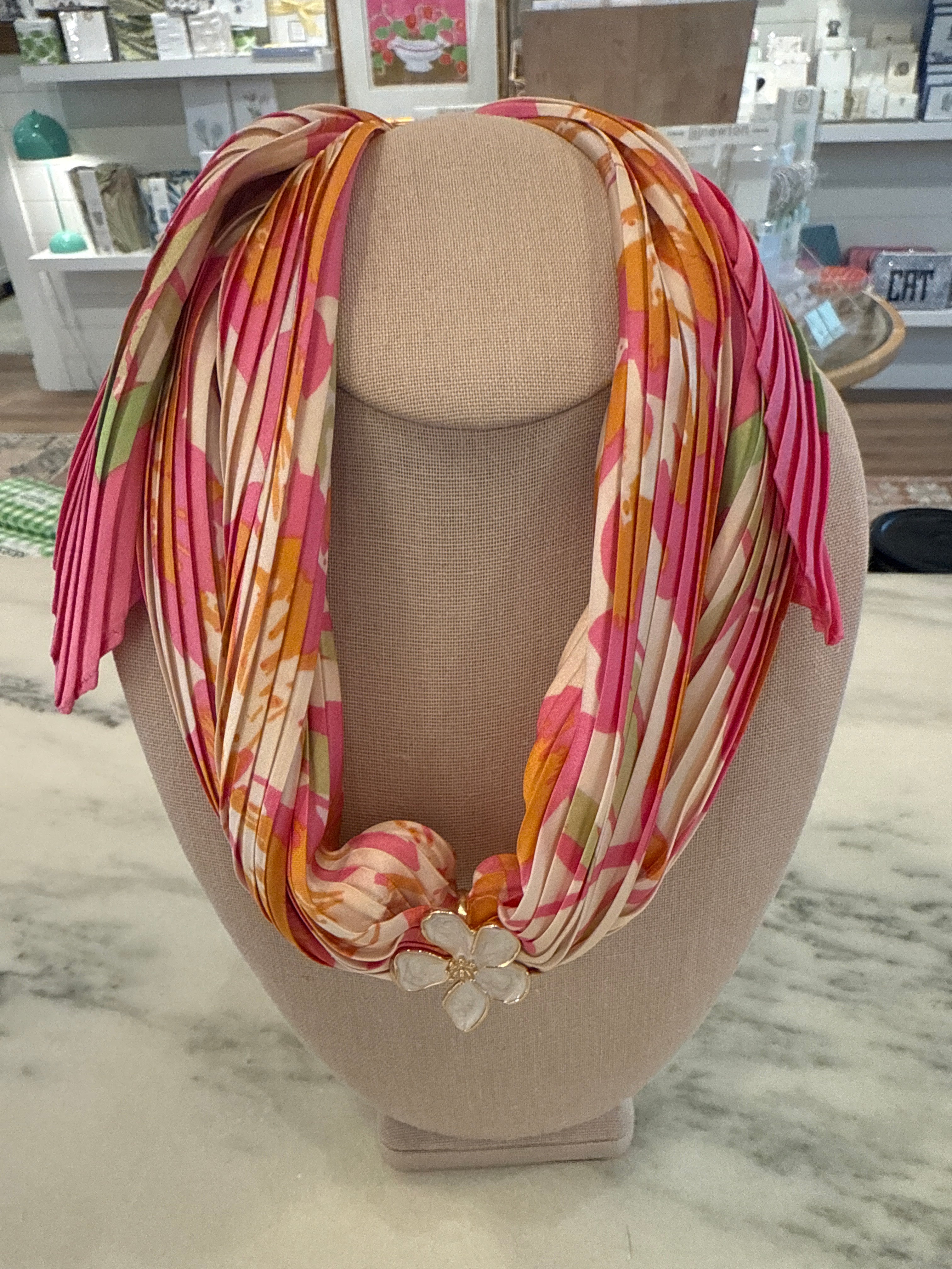 Charm Scarf Necklace