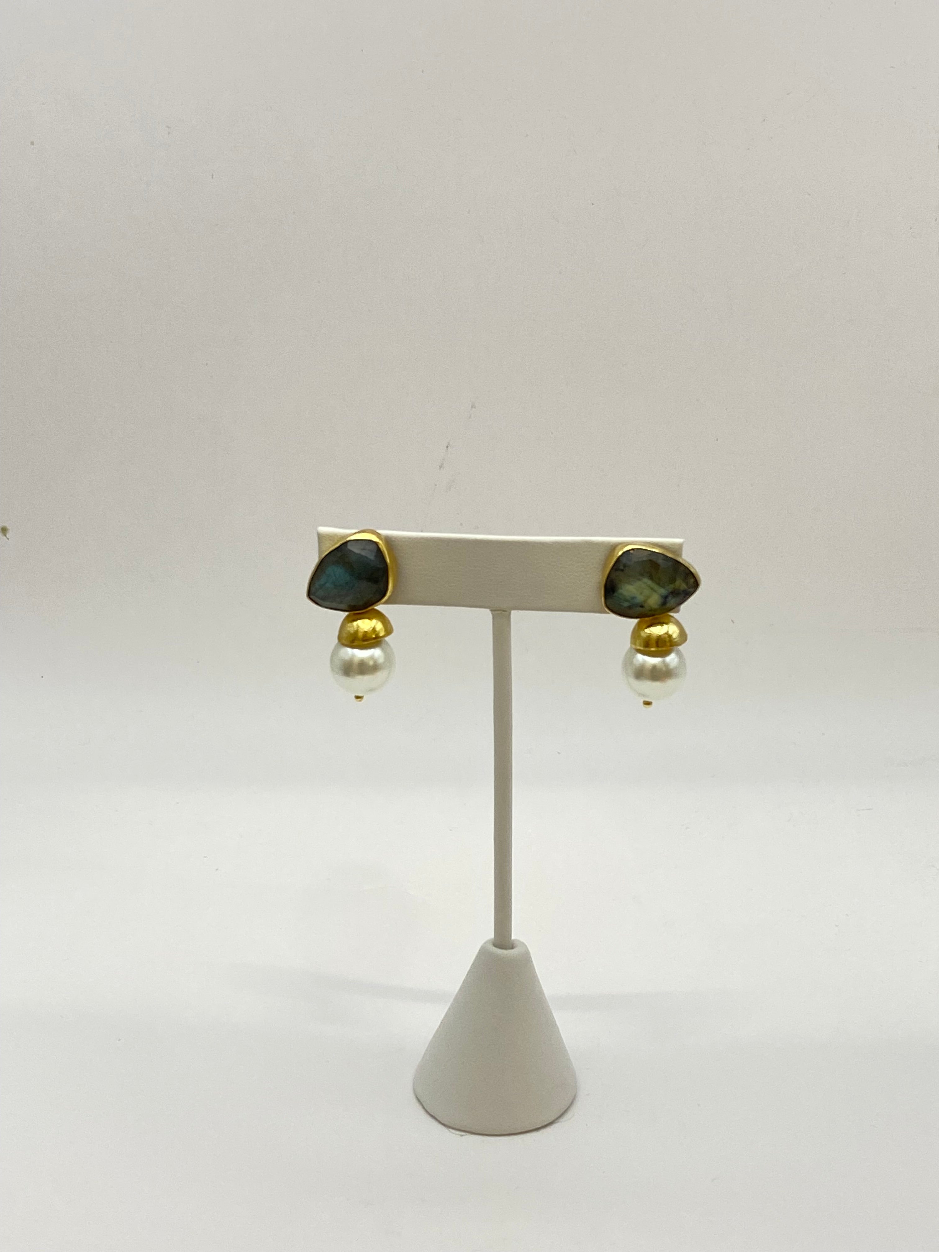 Semi Precious Stone Earrings