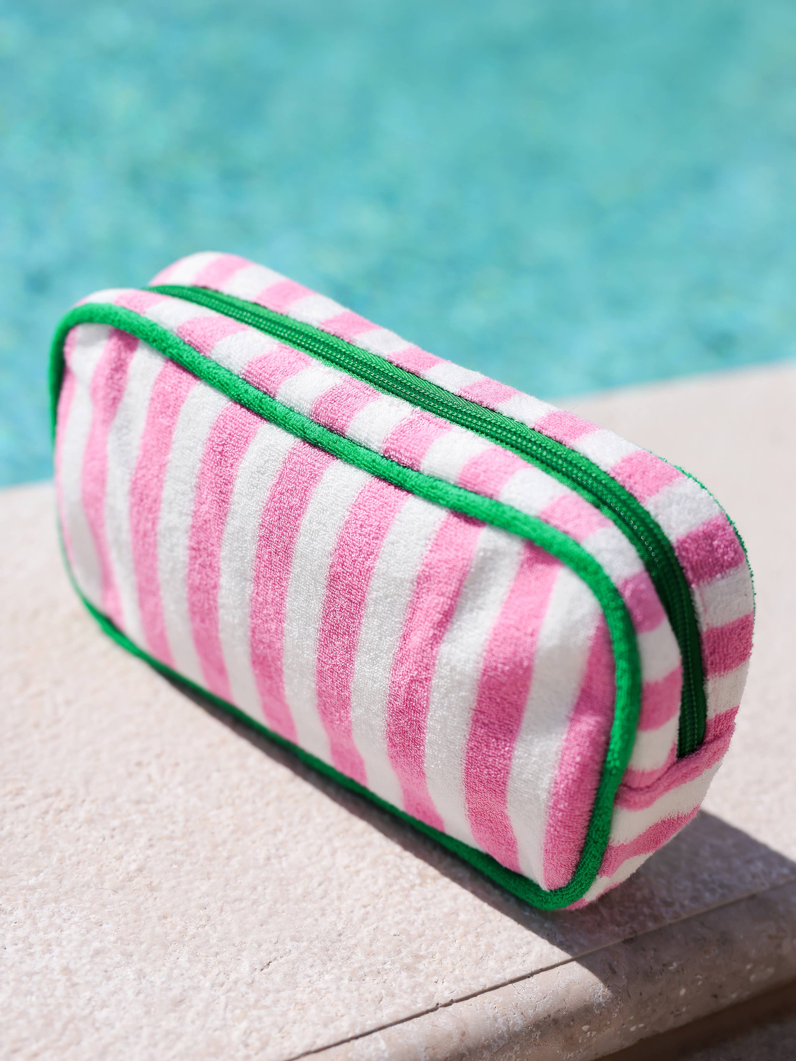 CABANA STRIPE SMALL ZIP POUCH
