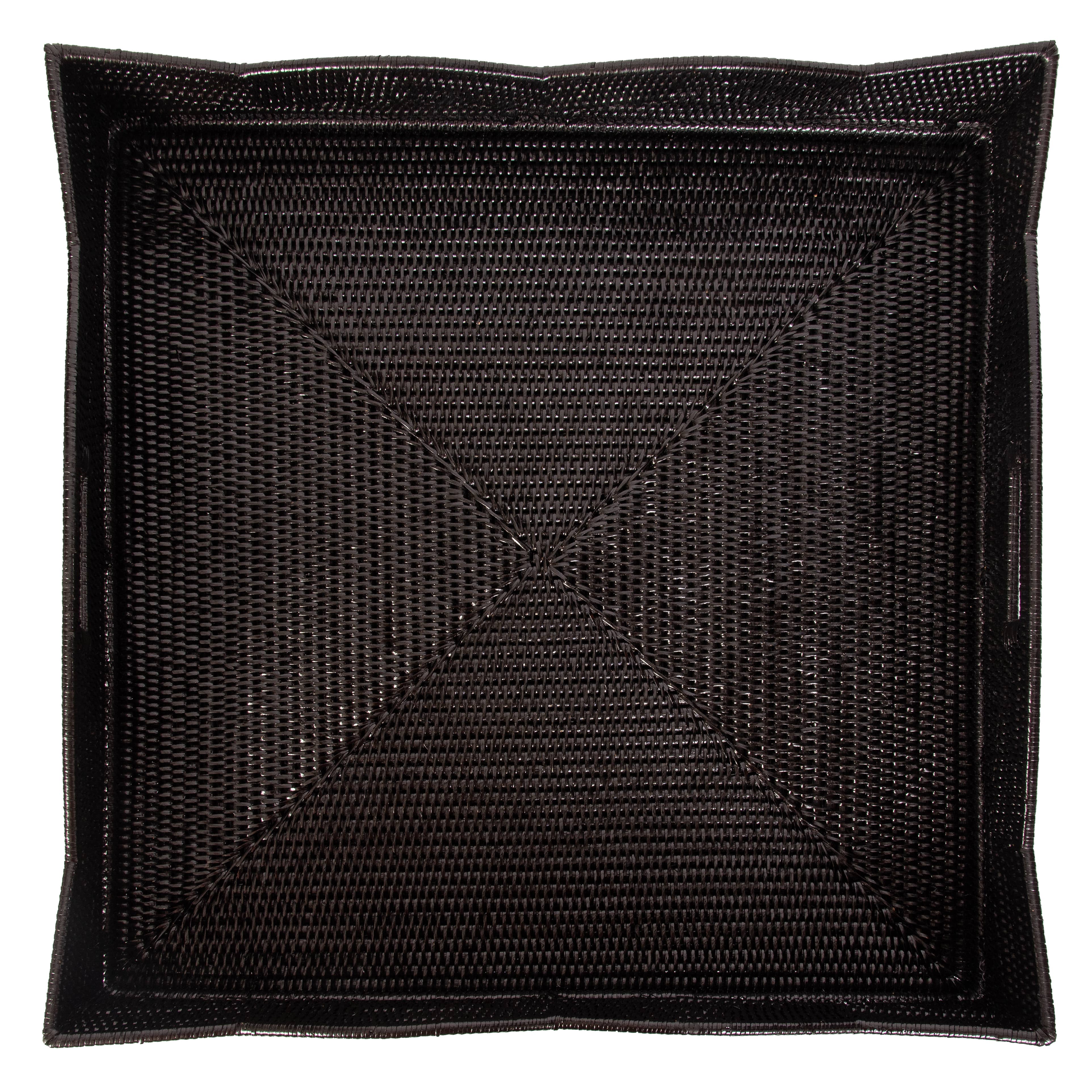 Artifacts Rattan Scallop Collection Square Tray