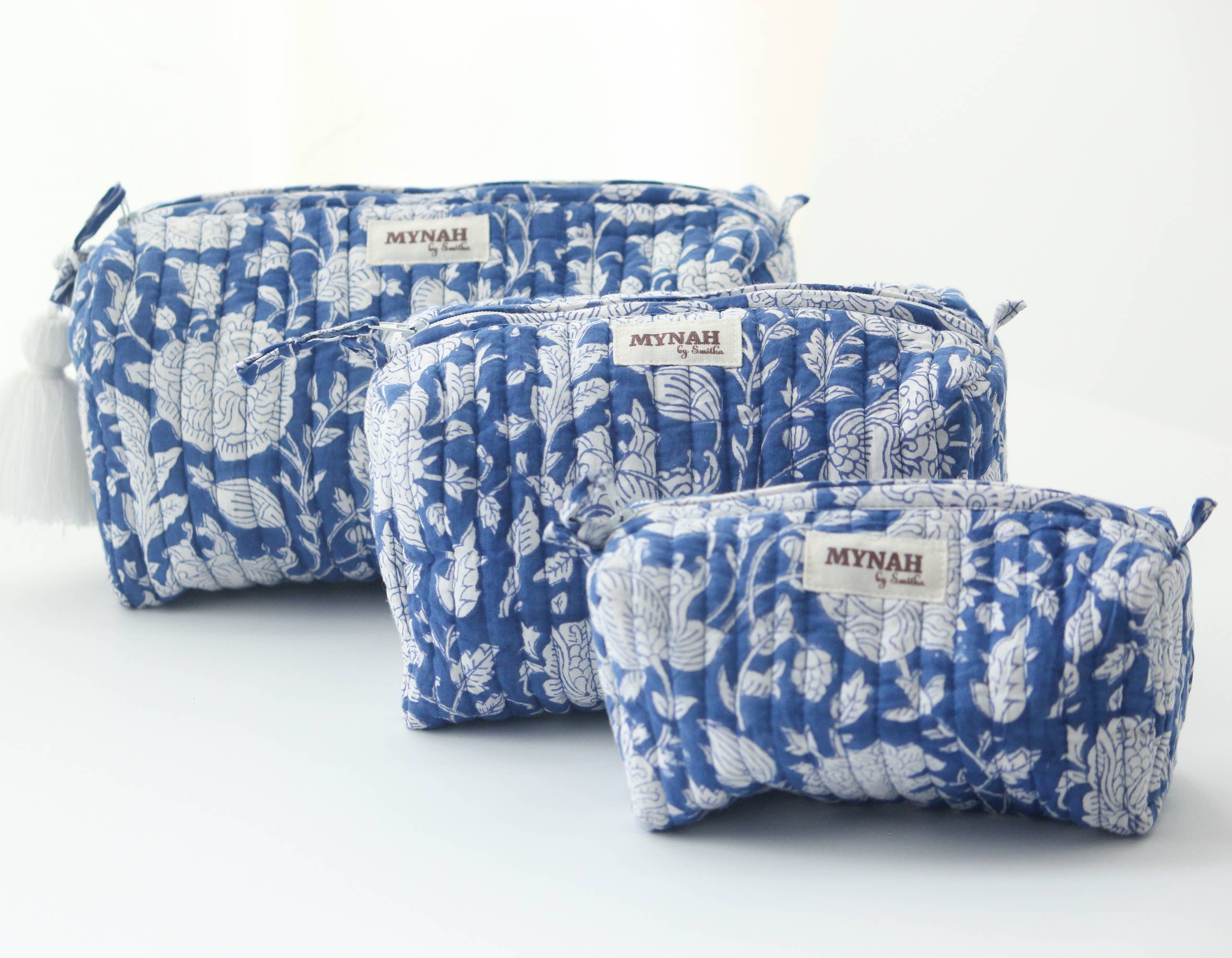Porcelain floral print travel/make up/organizer/bag