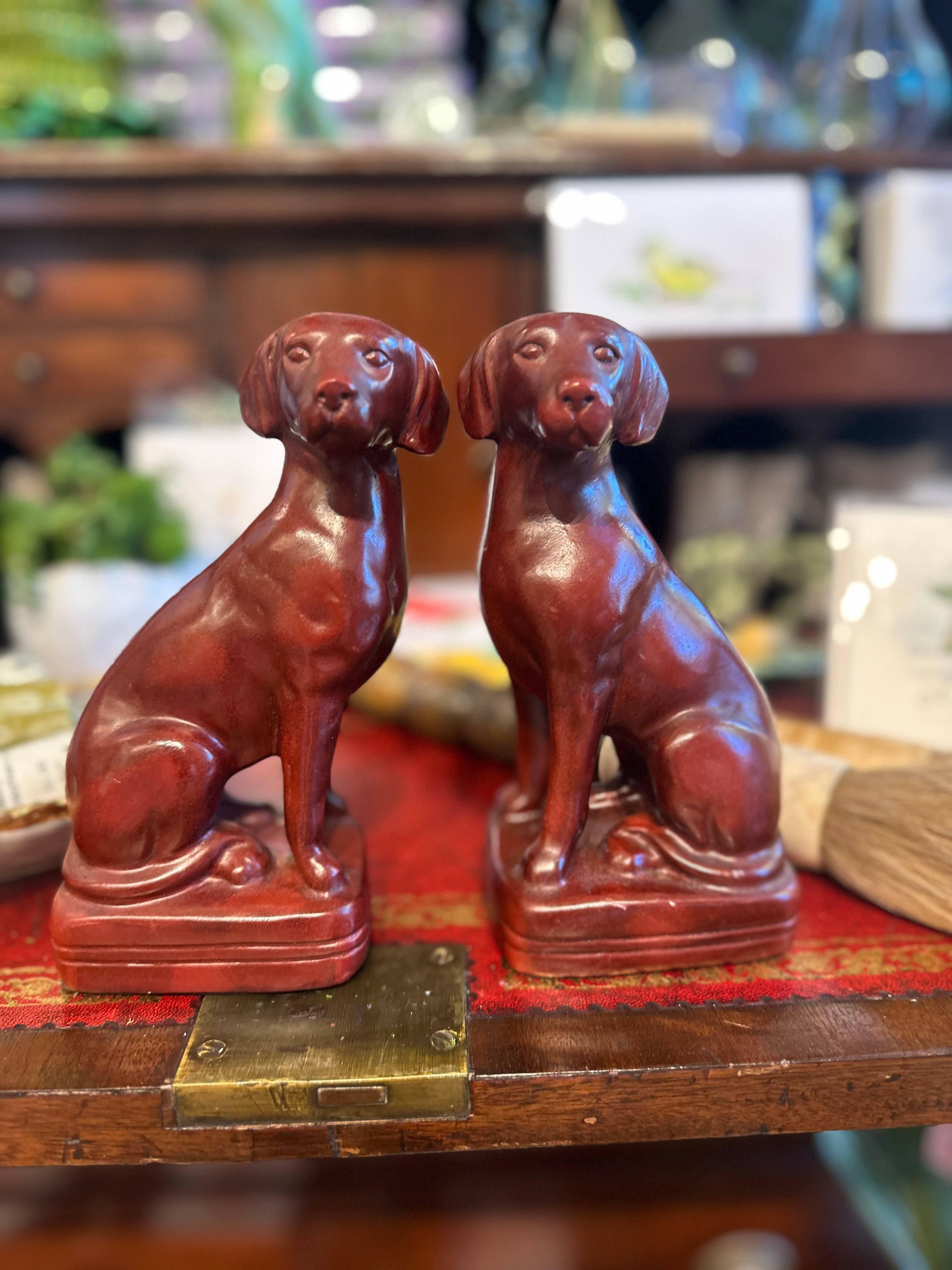 Pair Vintage Labrador Bookends