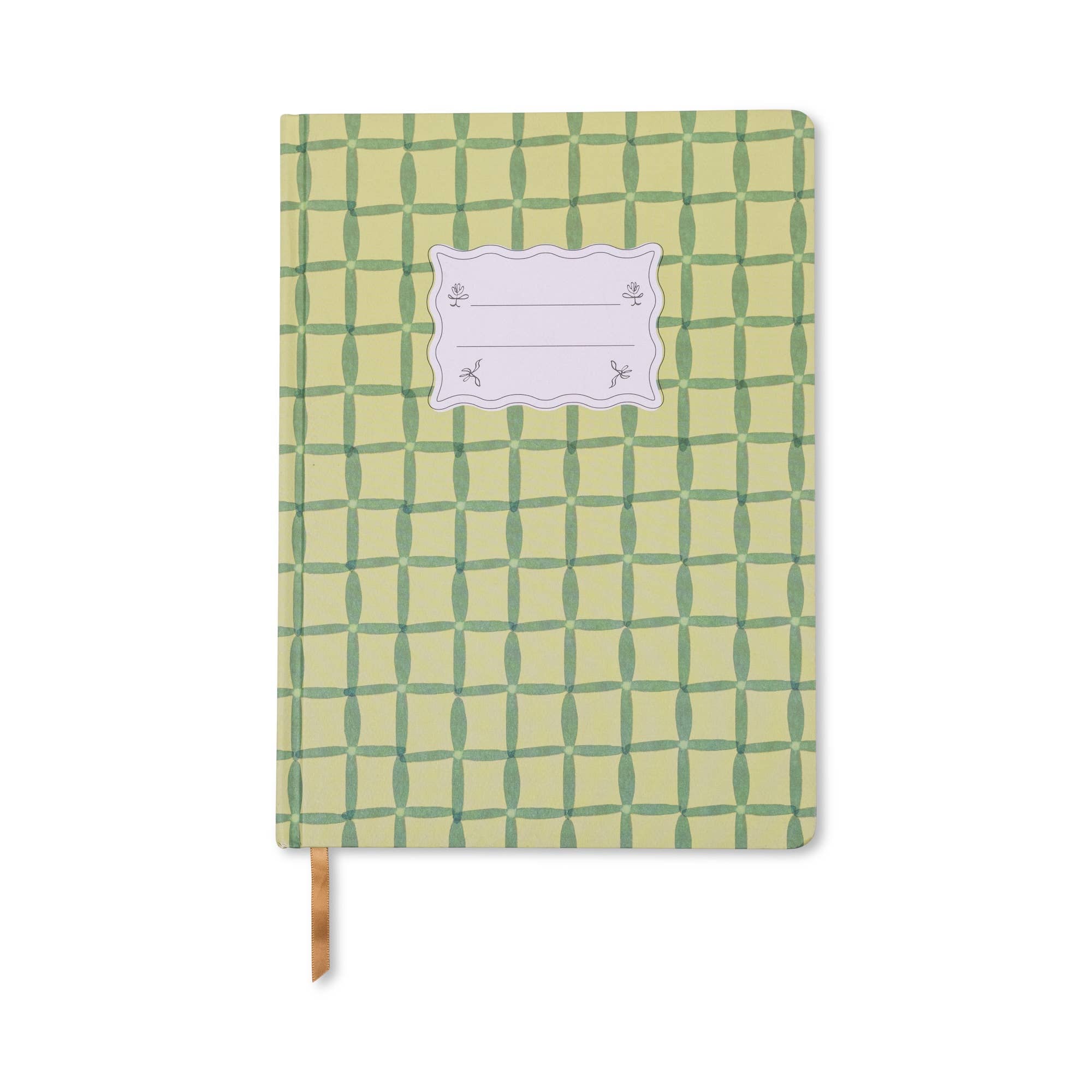 Green Lattice Jumbo Journal