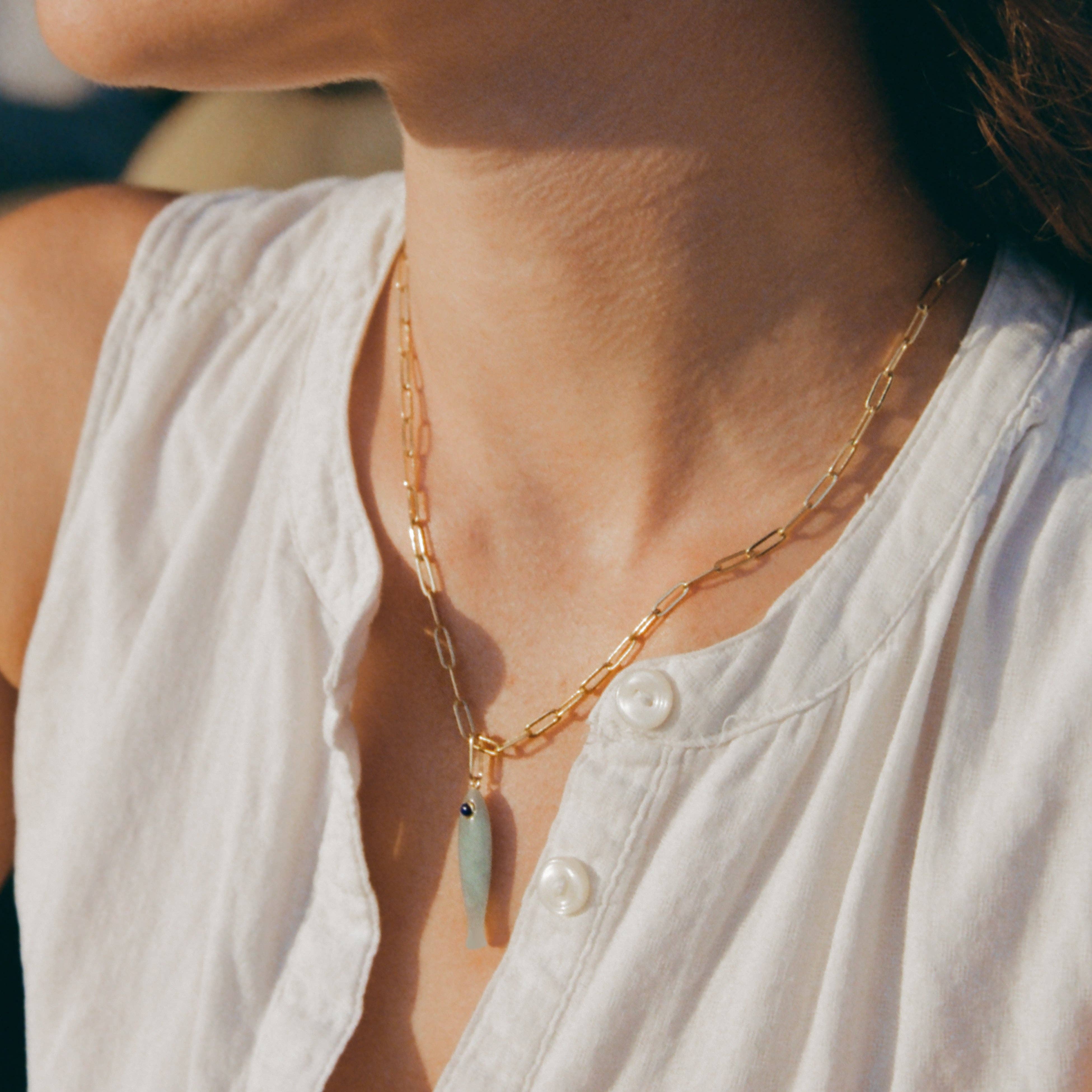 Fortuna Amazonite Charm