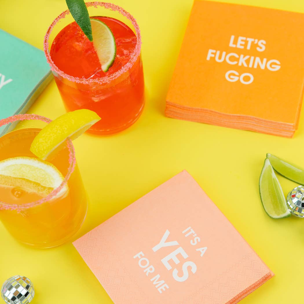 It's a Yes For Me - Cocktail Napkins