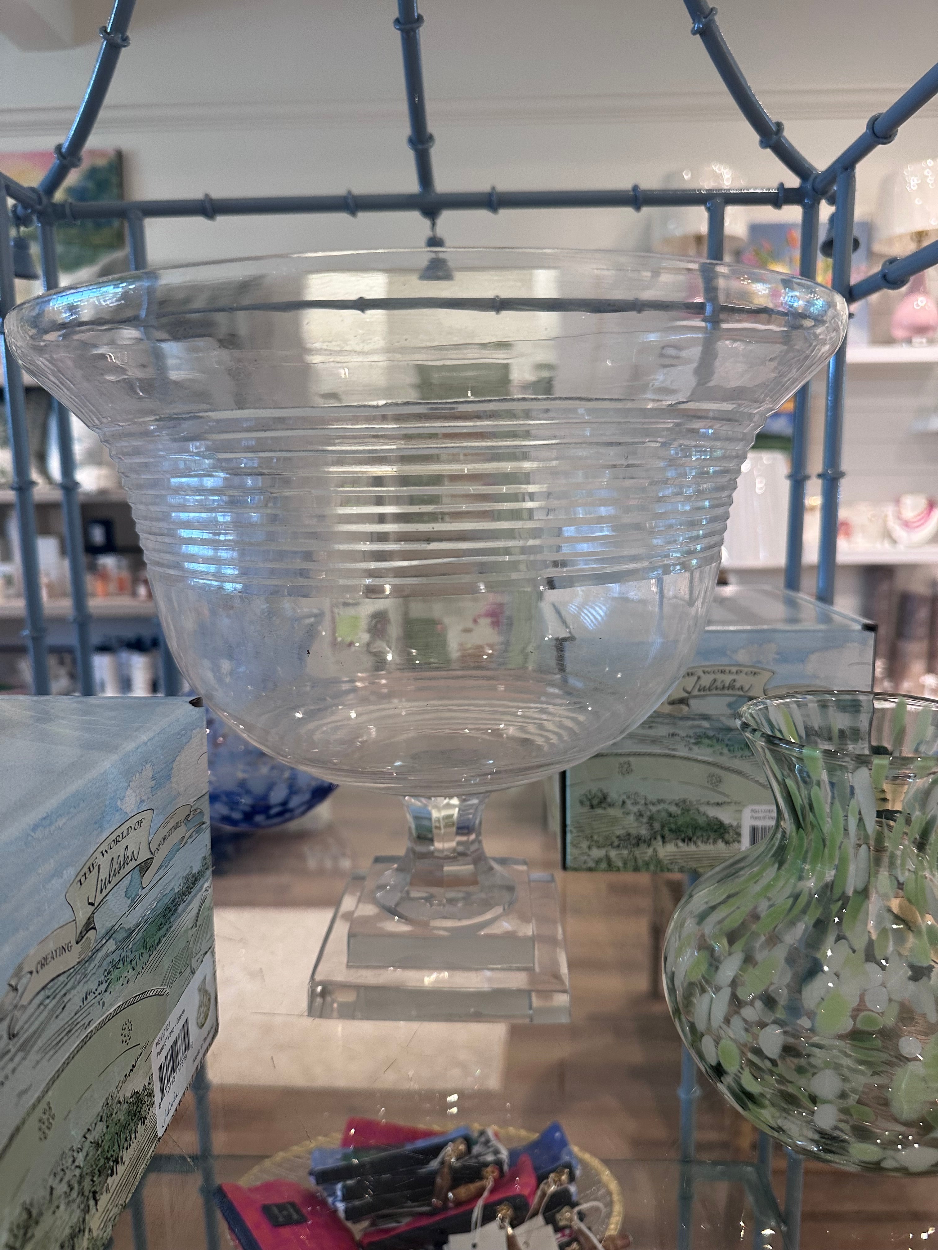 Footed Crystal Vessel