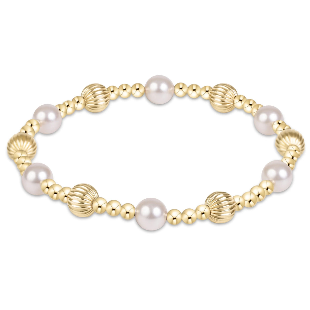 Dignity Sincerity Gold Bracelet - Pearl