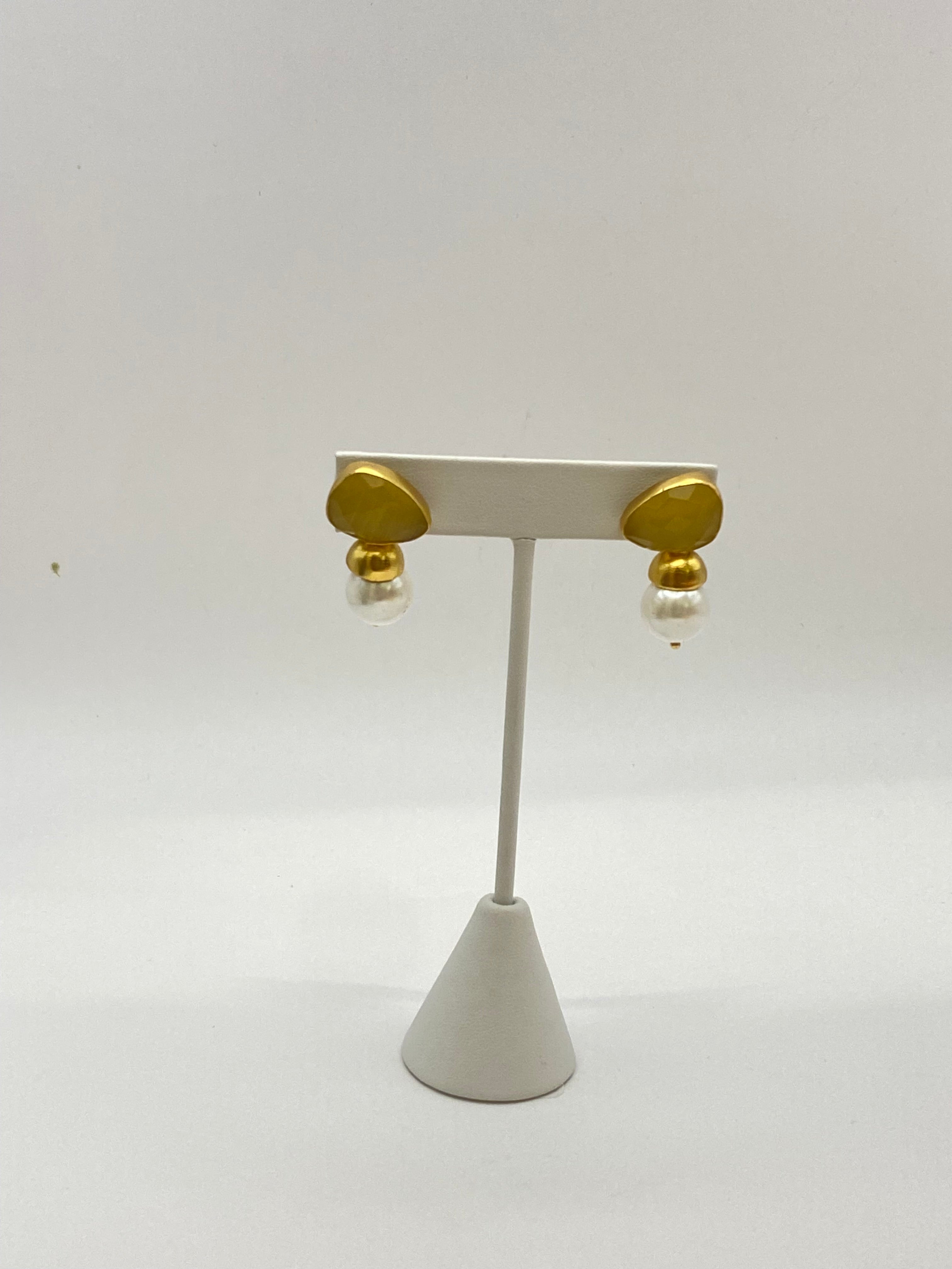 Semi Precious Stone Earrings