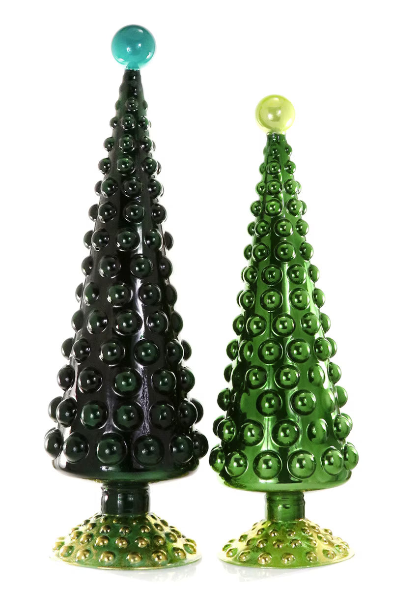 Large Hobnail Trees - Green
