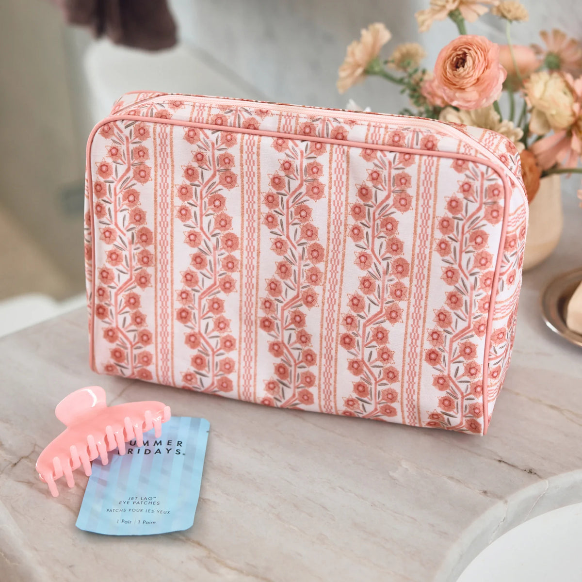 Teil Duncan Henley x Weezie Large Patterned Toiletry Bag