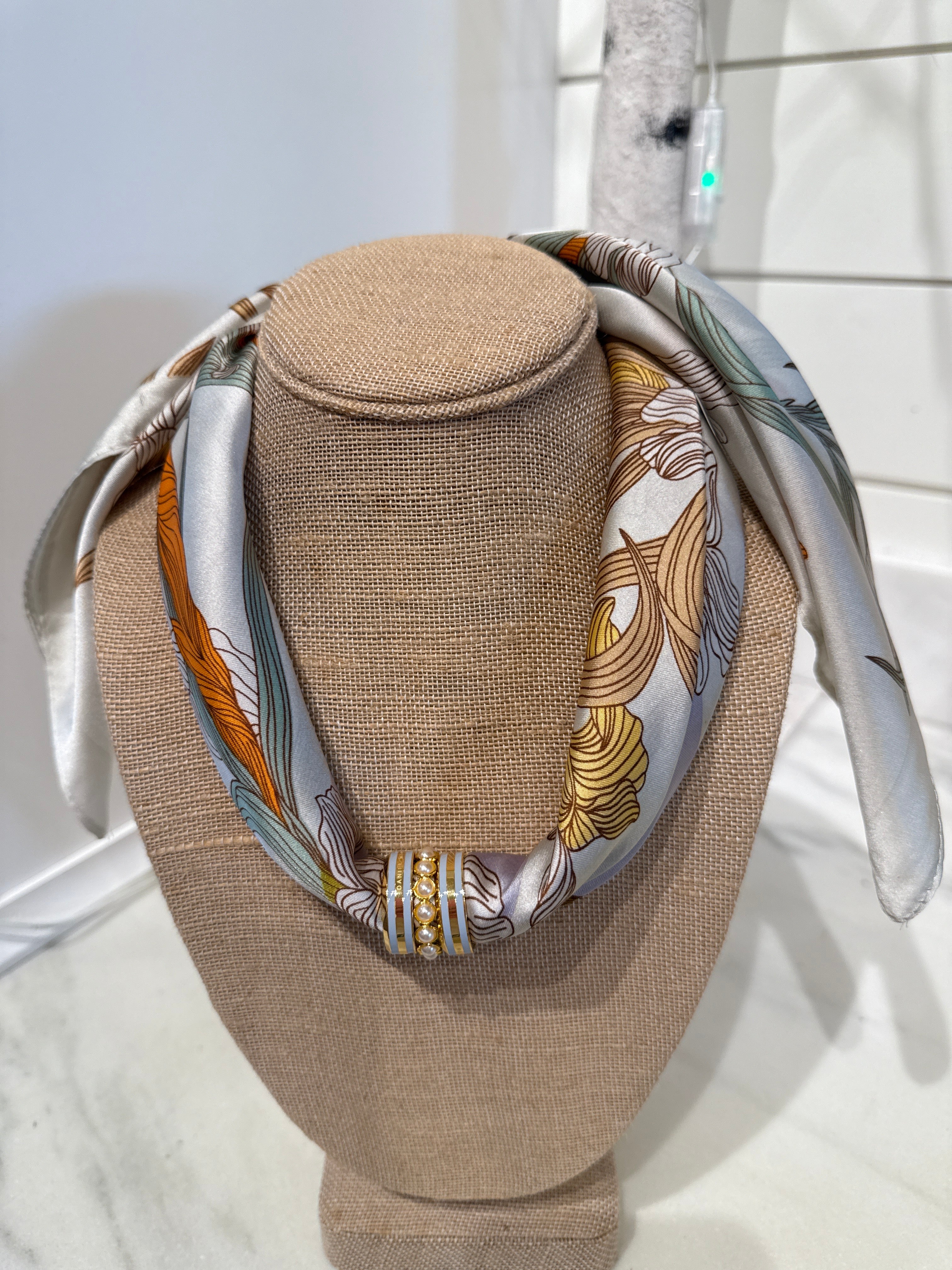 Charm Scarf Necklace