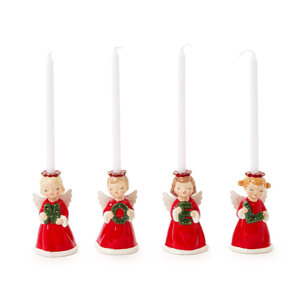 Noel s/4 Angel Candleholders