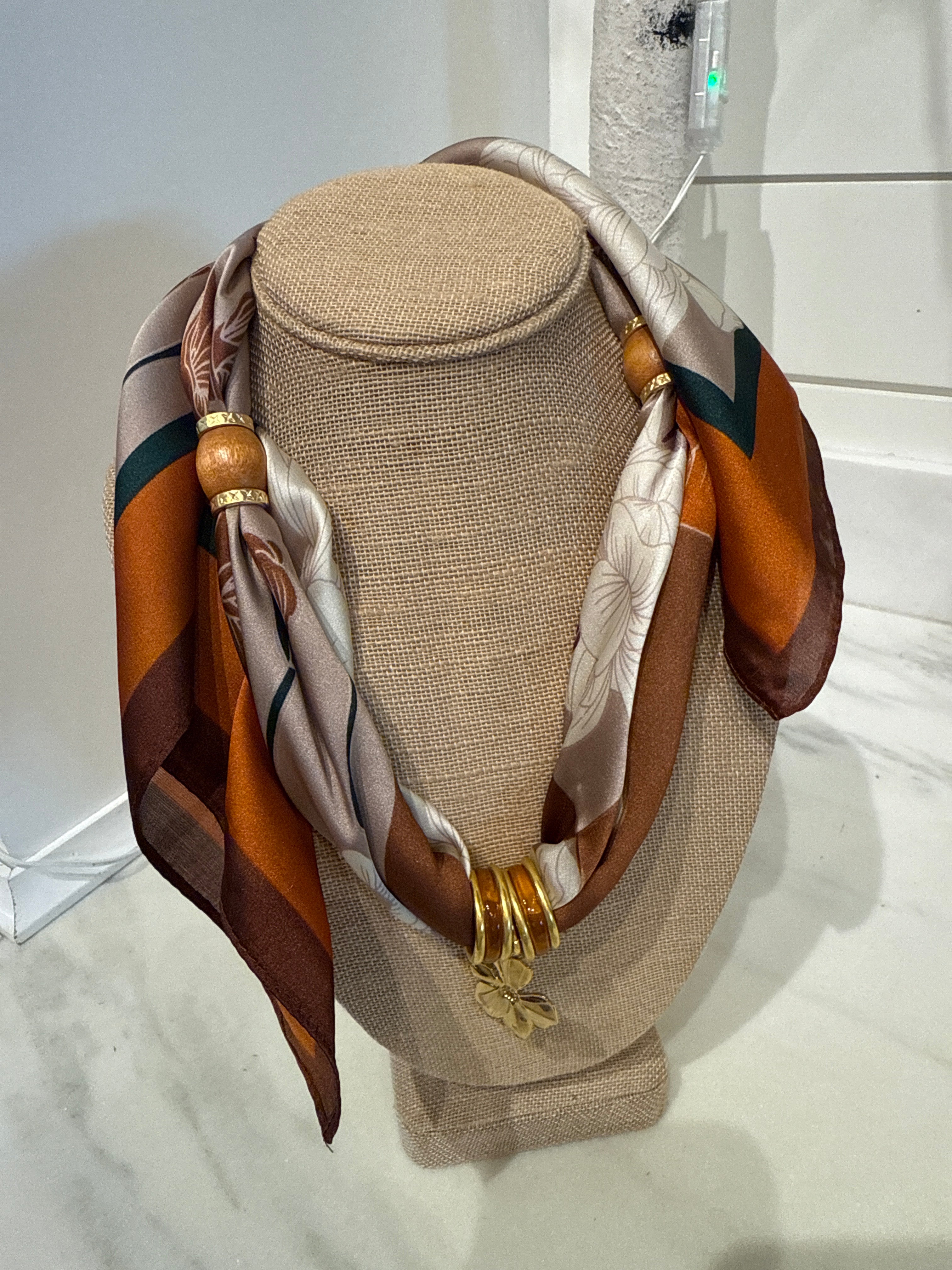 Charm Scarf Necklace