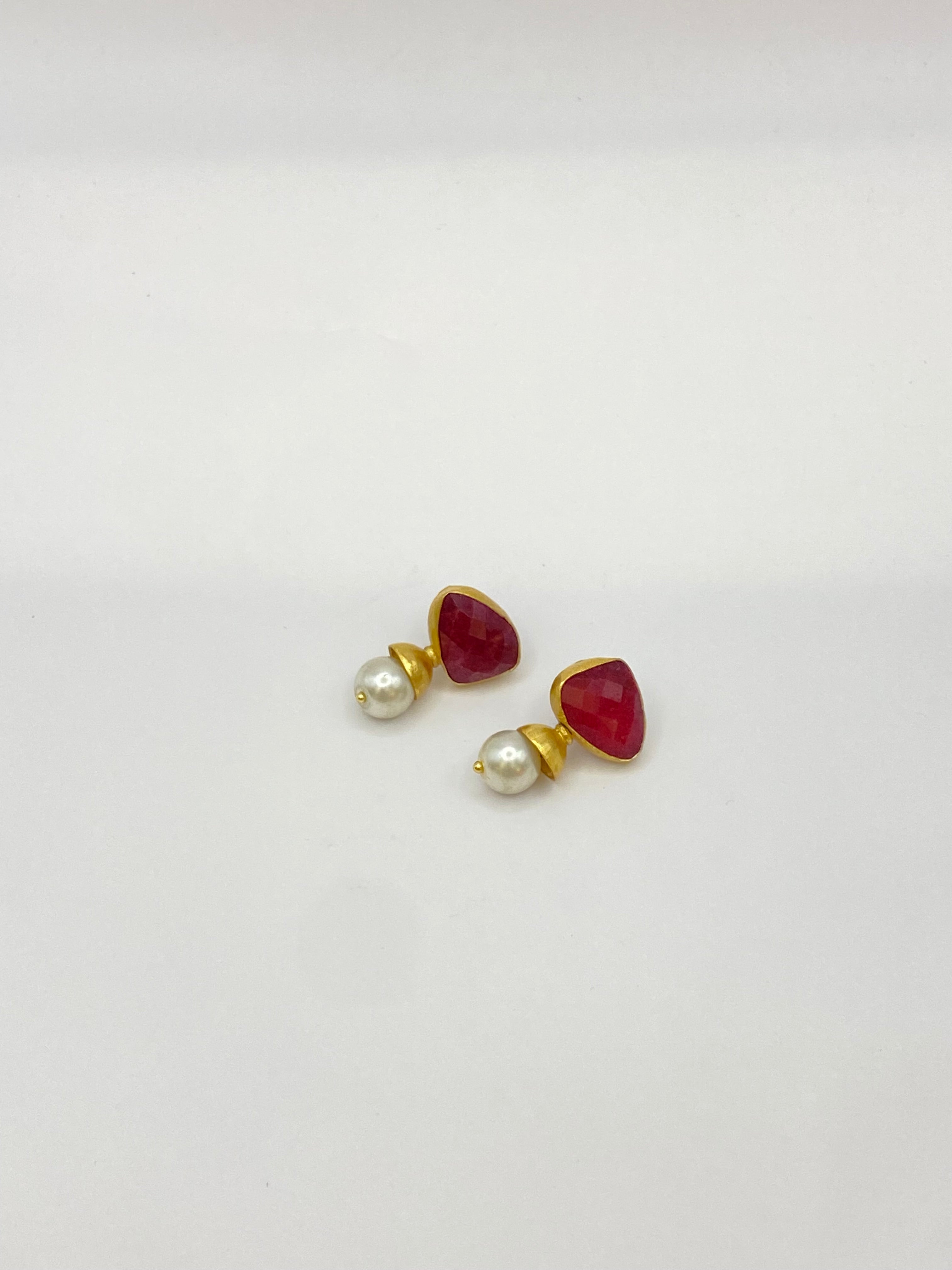 Semi Precious Stone Earrings