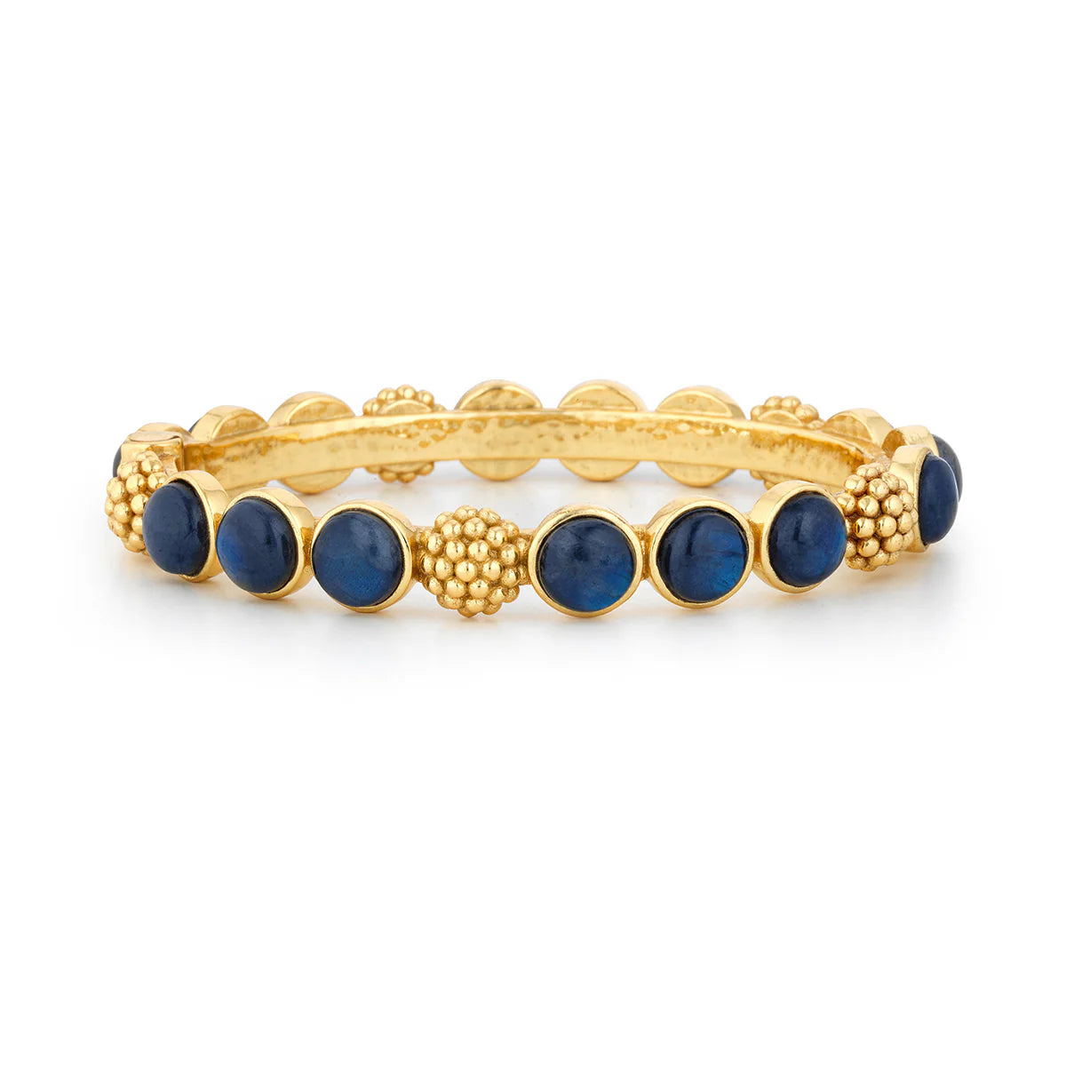 Berry Gem Petite Hinged Bangle- labradorite