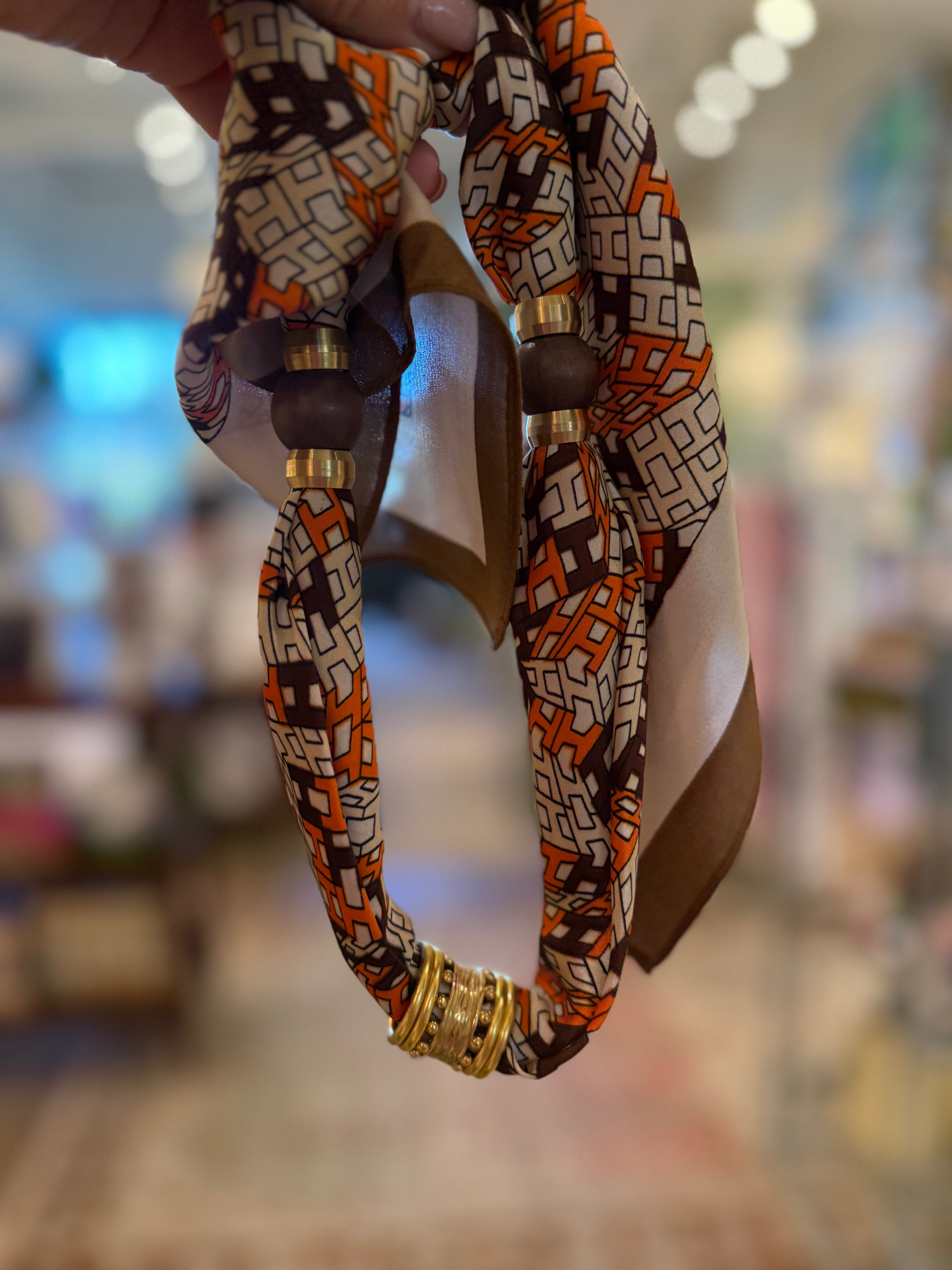 Charm Scarf Necklace