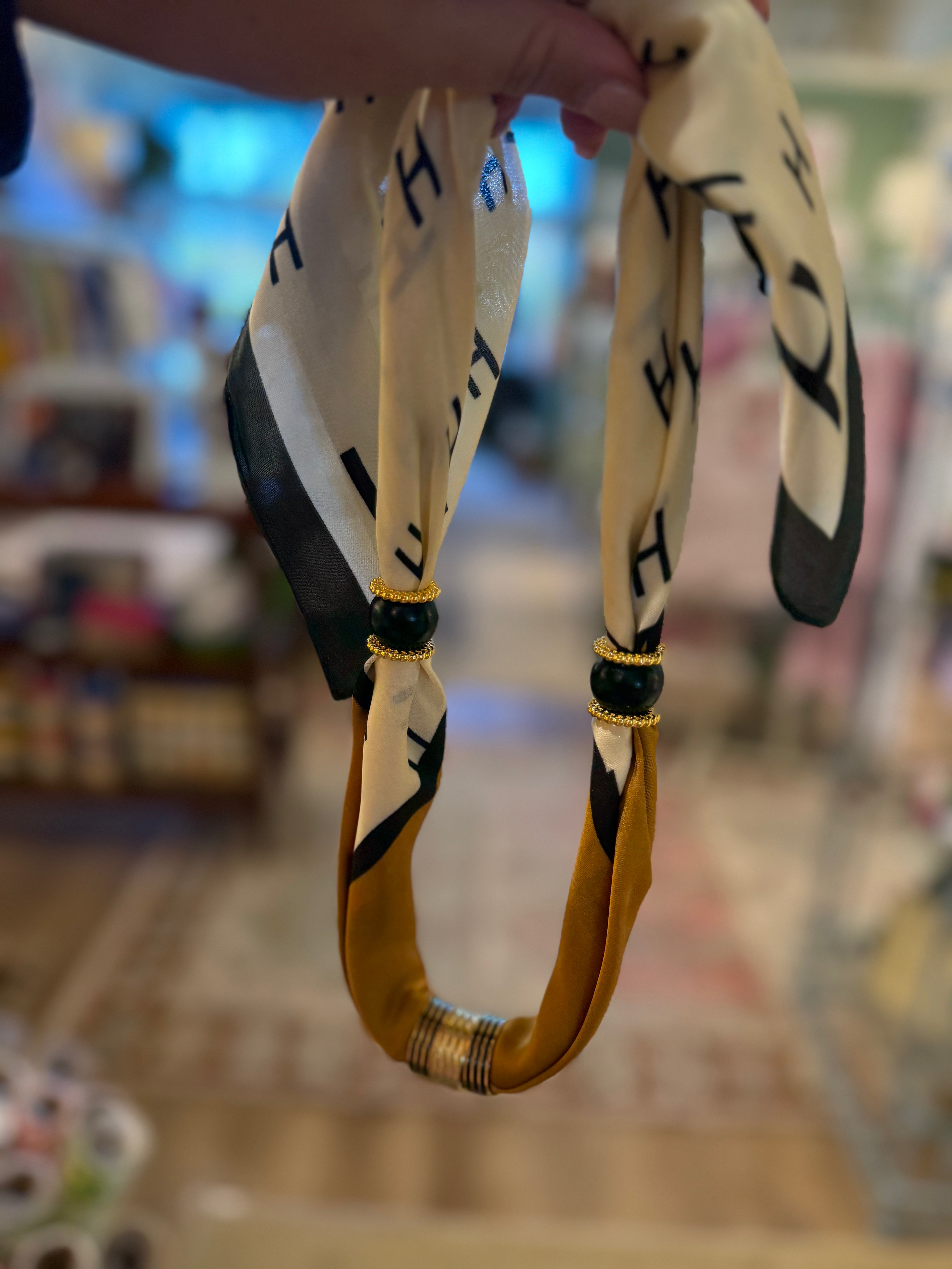 Charm Scarf Necklace