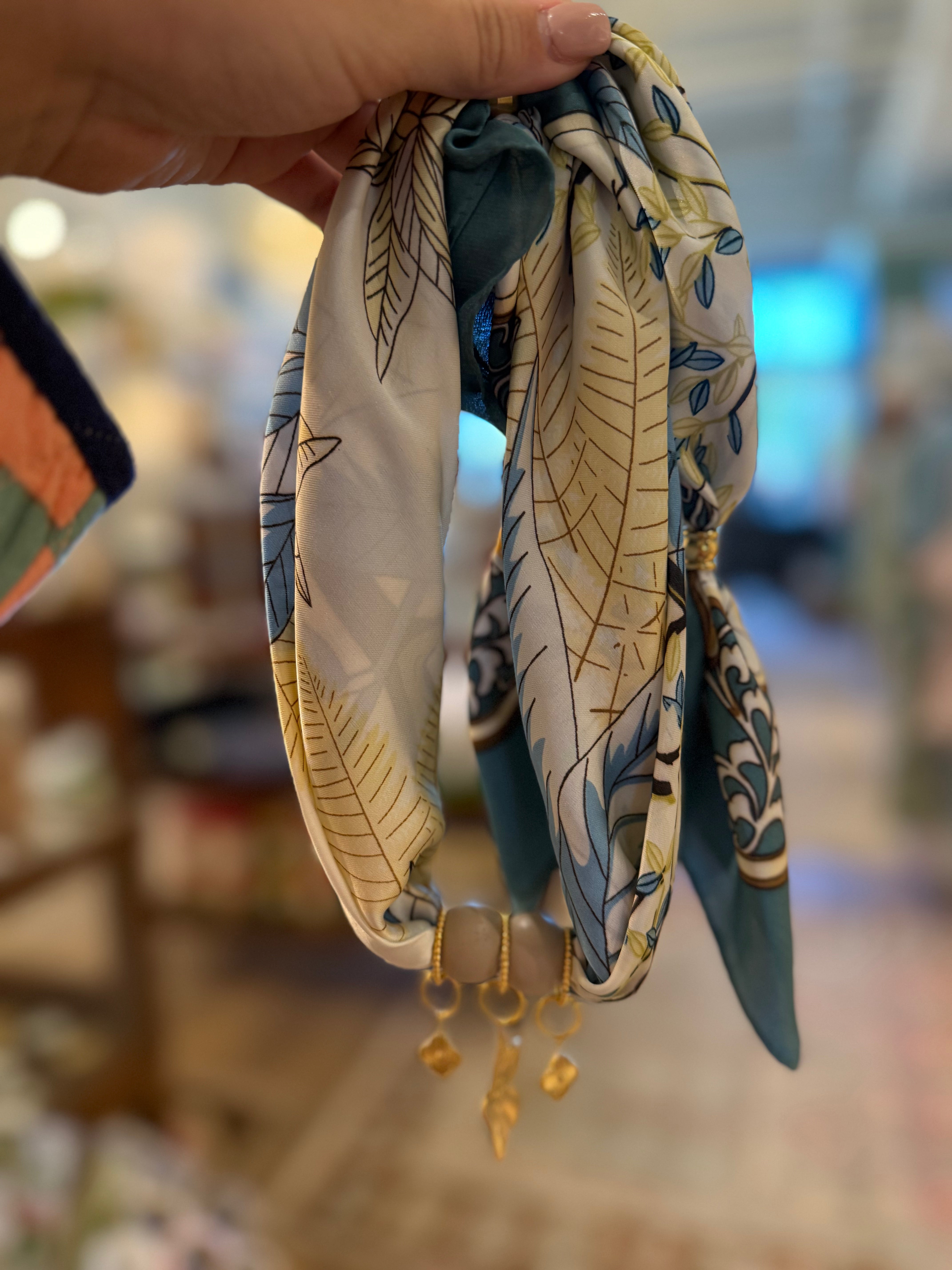 Charm Scarf Necklace