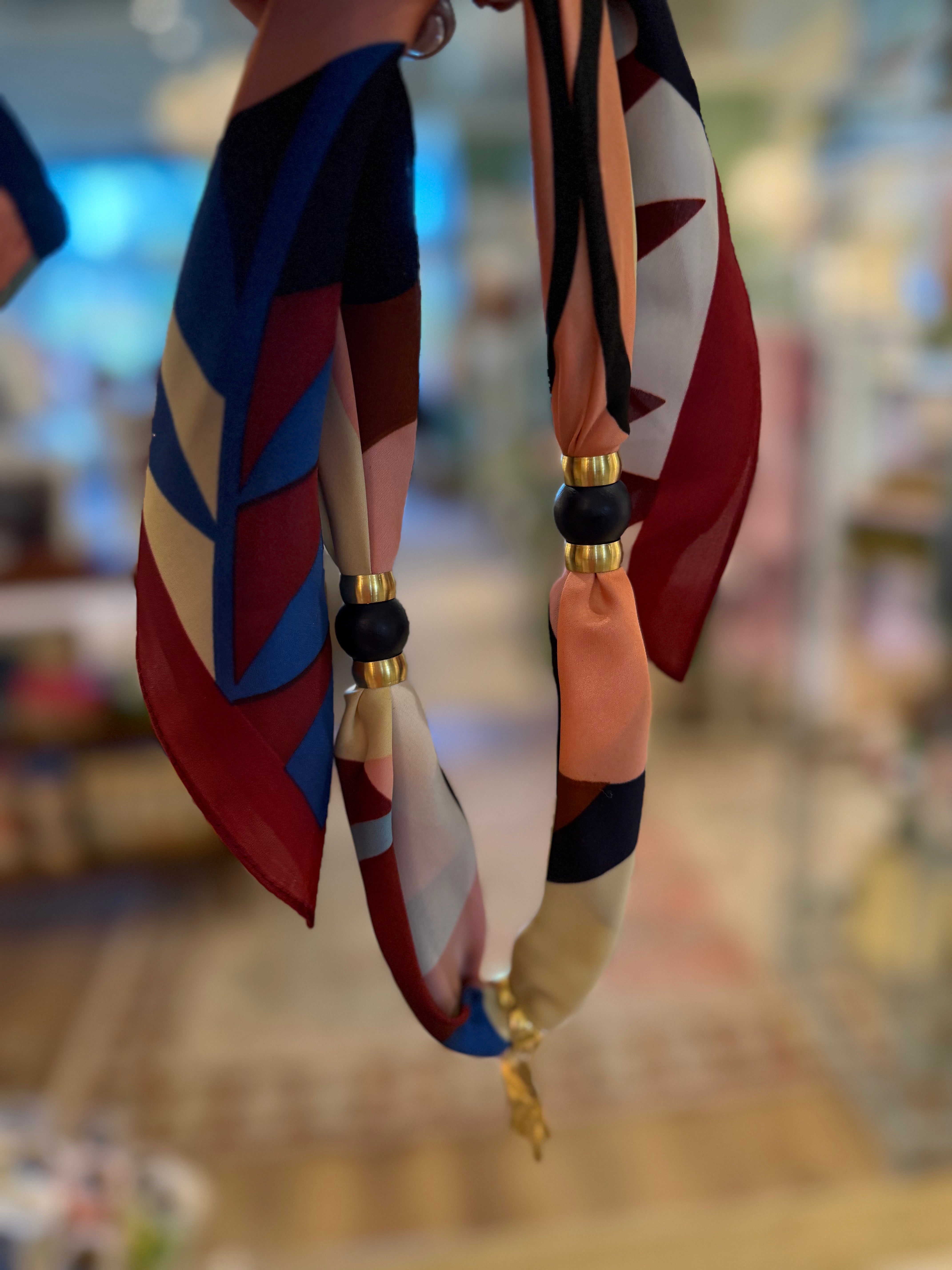 Charm Scarf Necklace