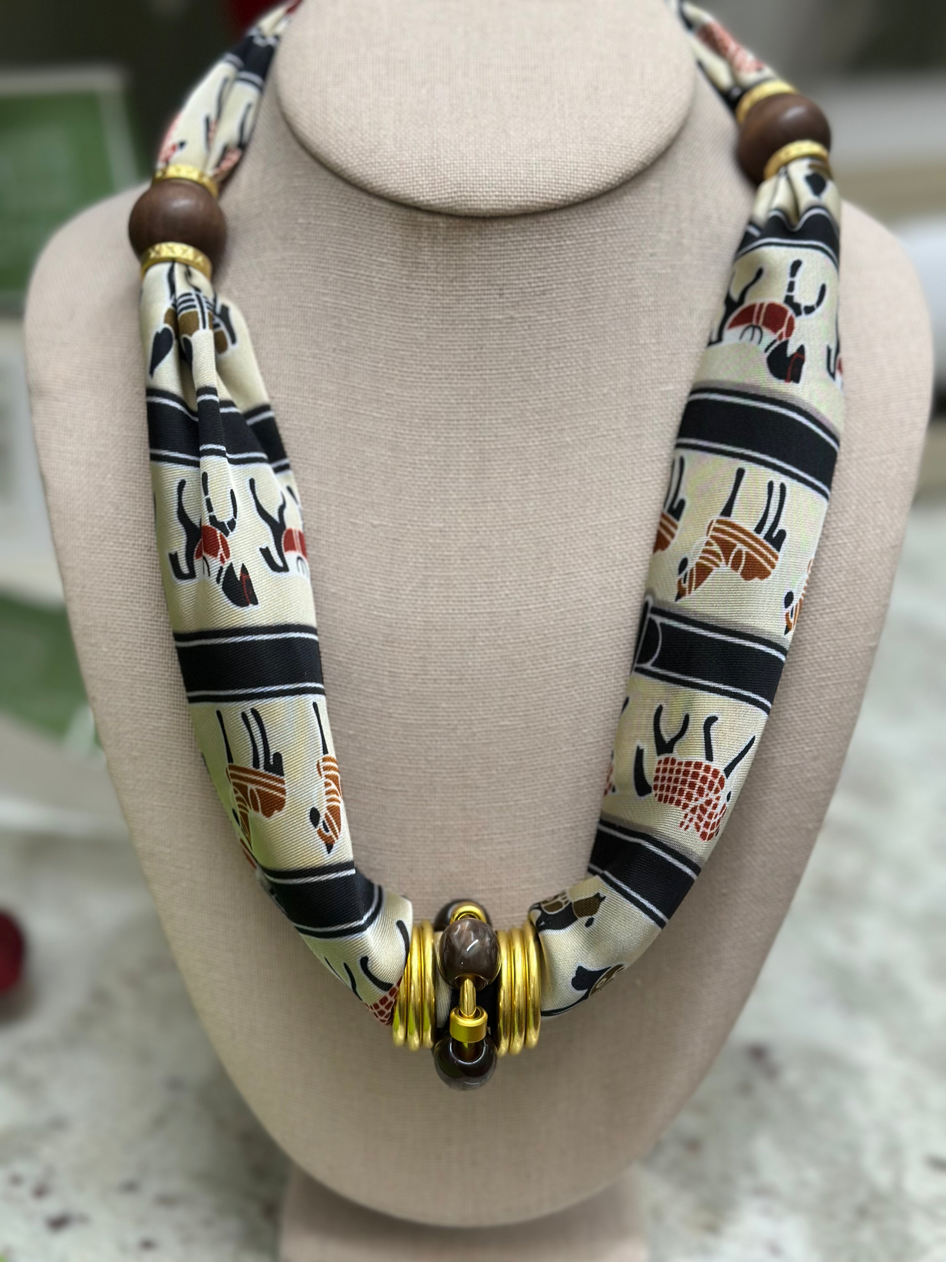 Charm Scarf Necklace