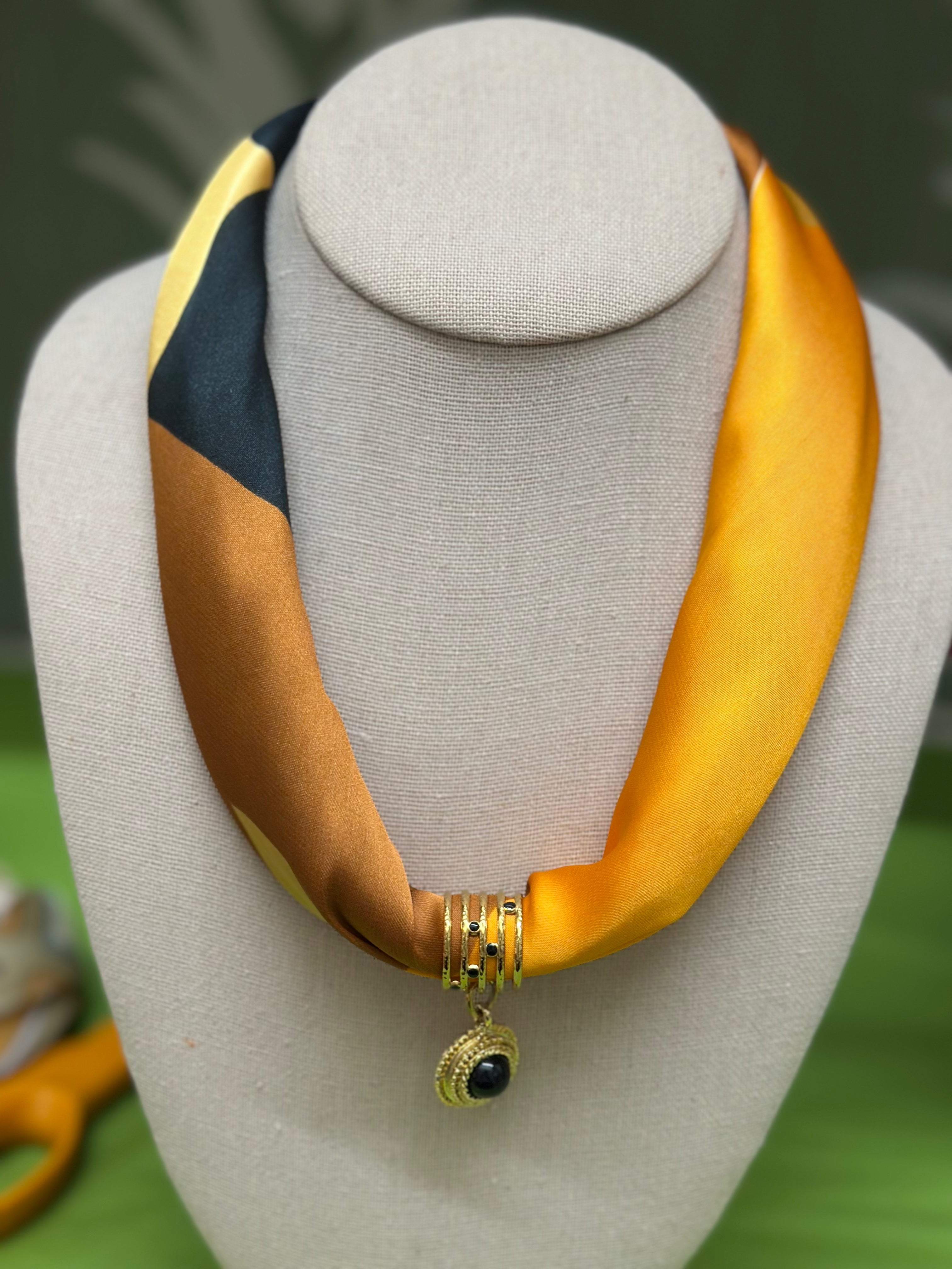 Charm Scarf Necklace