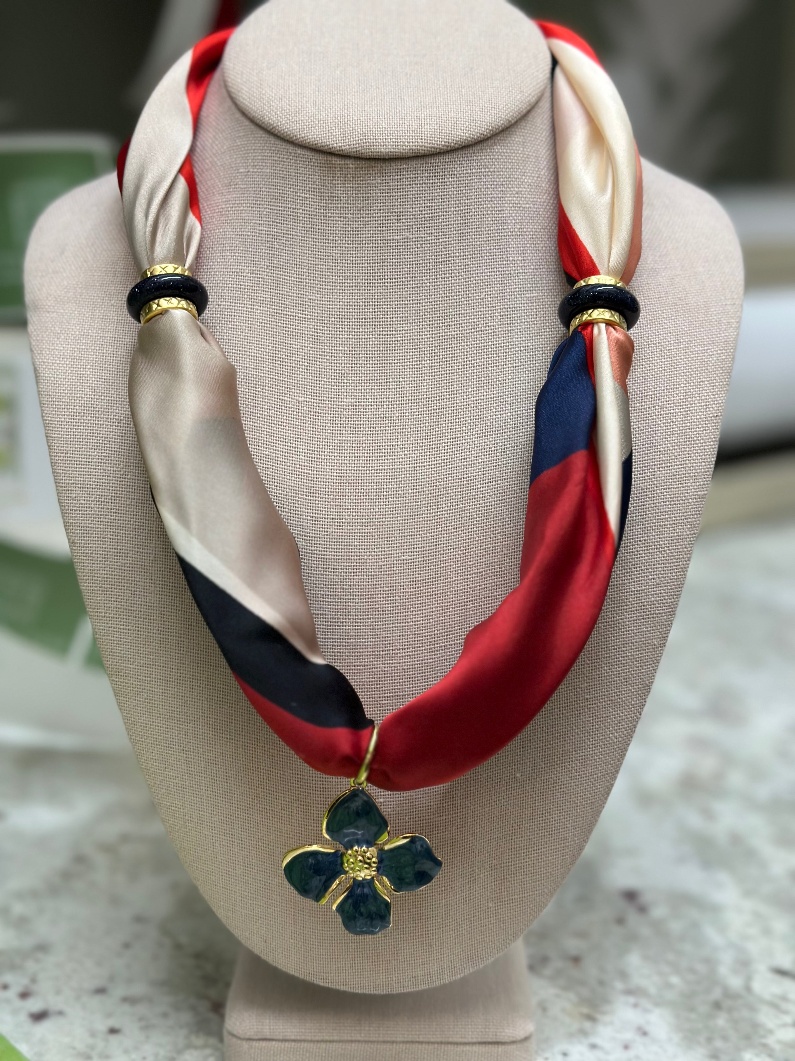 Charm Scarf Necklace