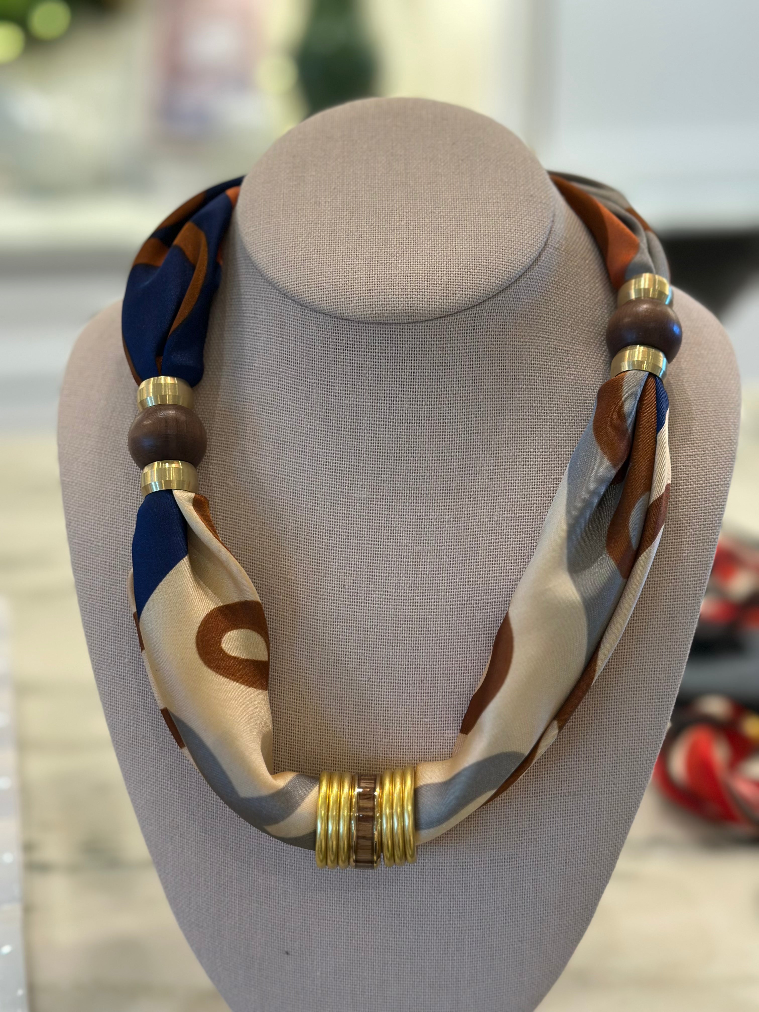 Charm Scarf Necklace