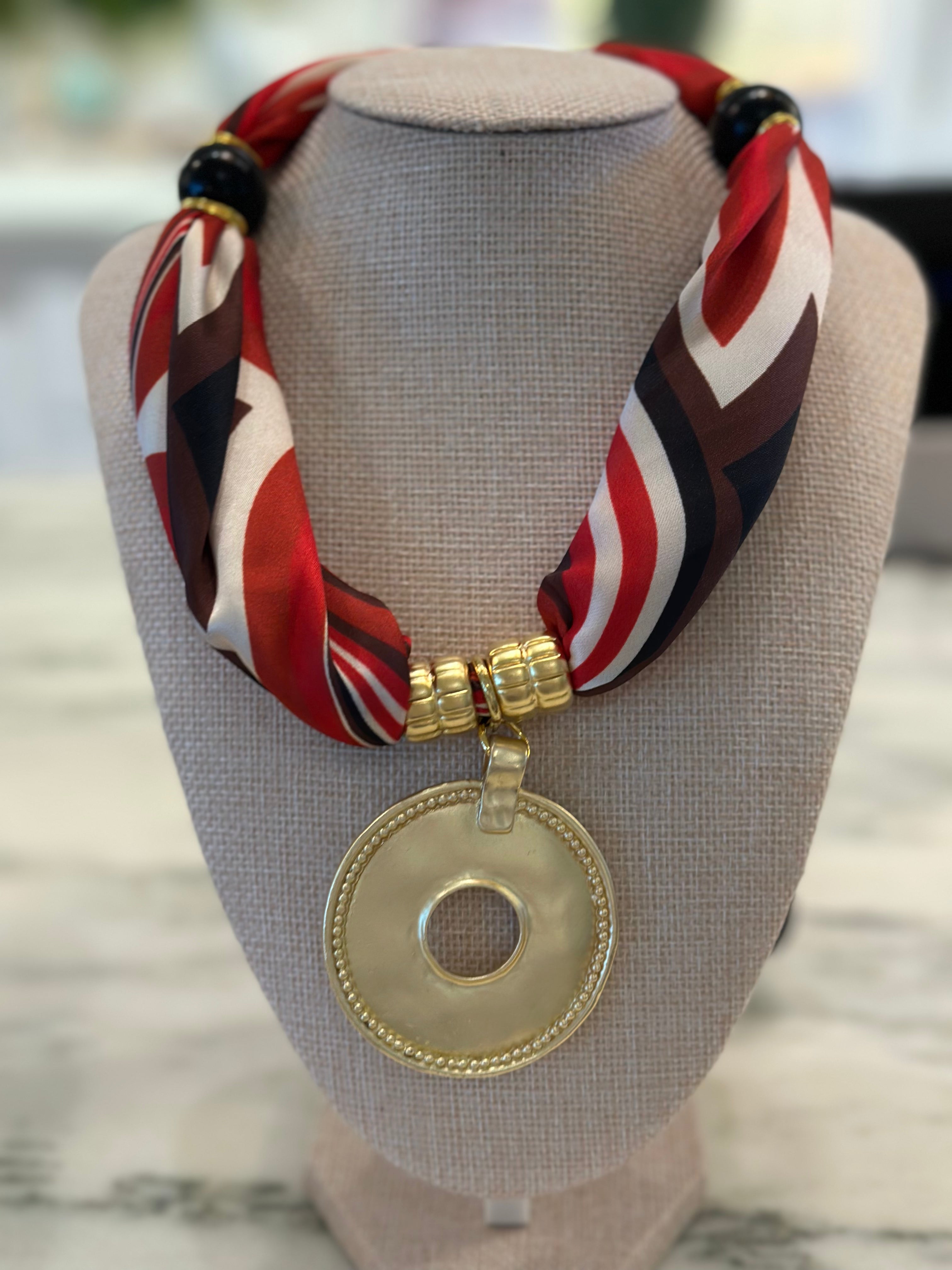 Charm Scarf Necklace