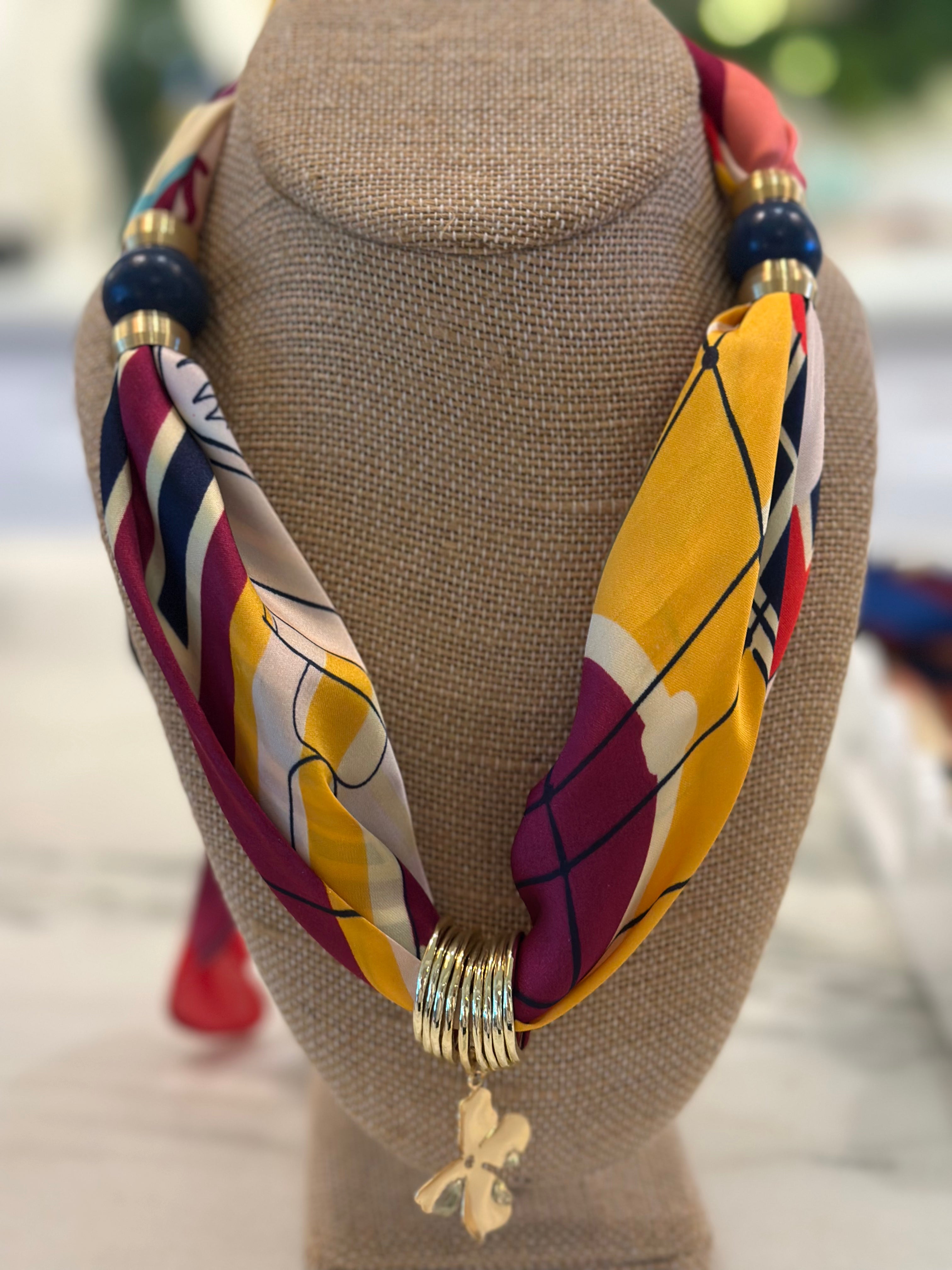 Charm Scarf Necklace
