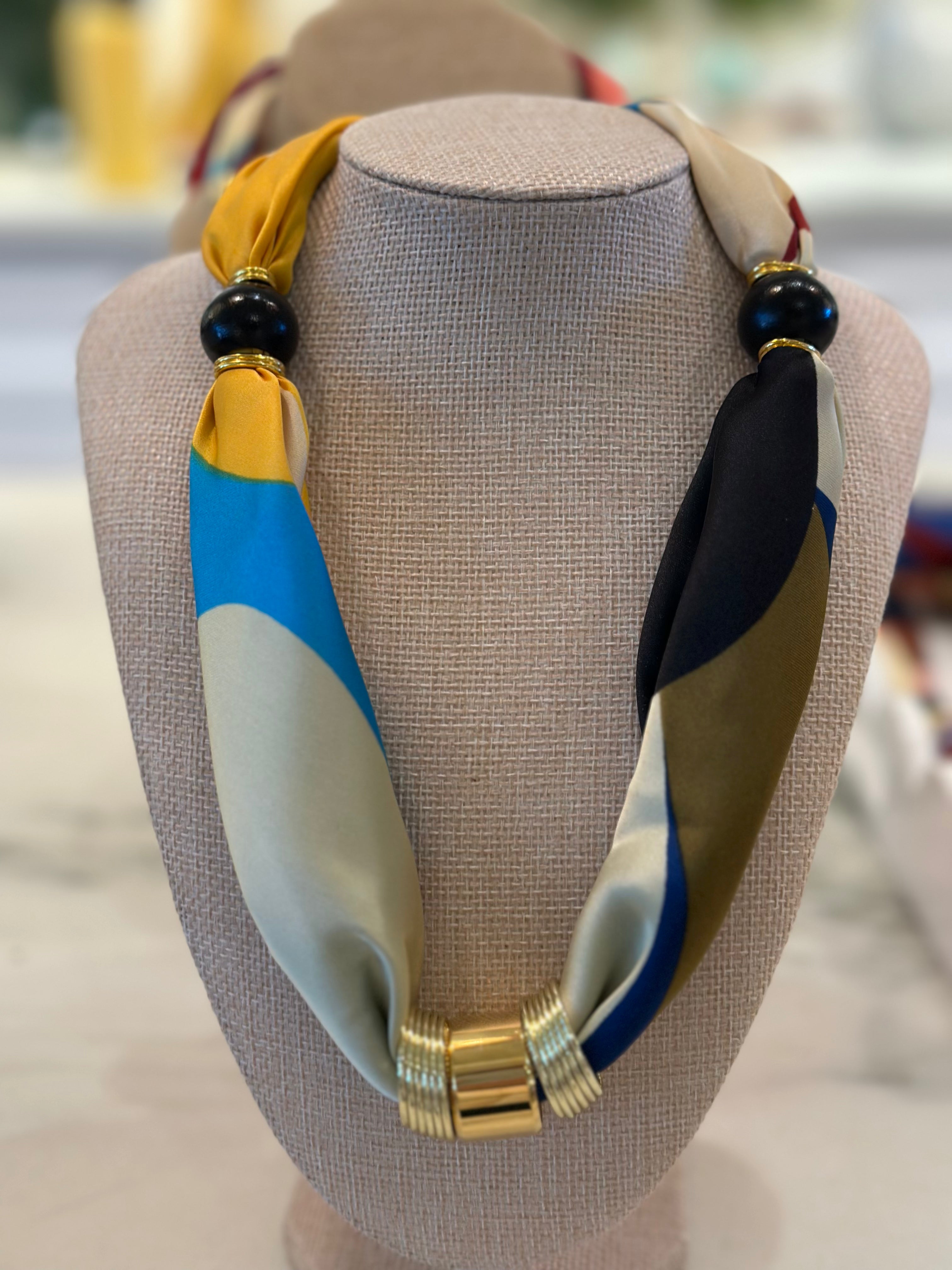 Charm Scarf Necklace