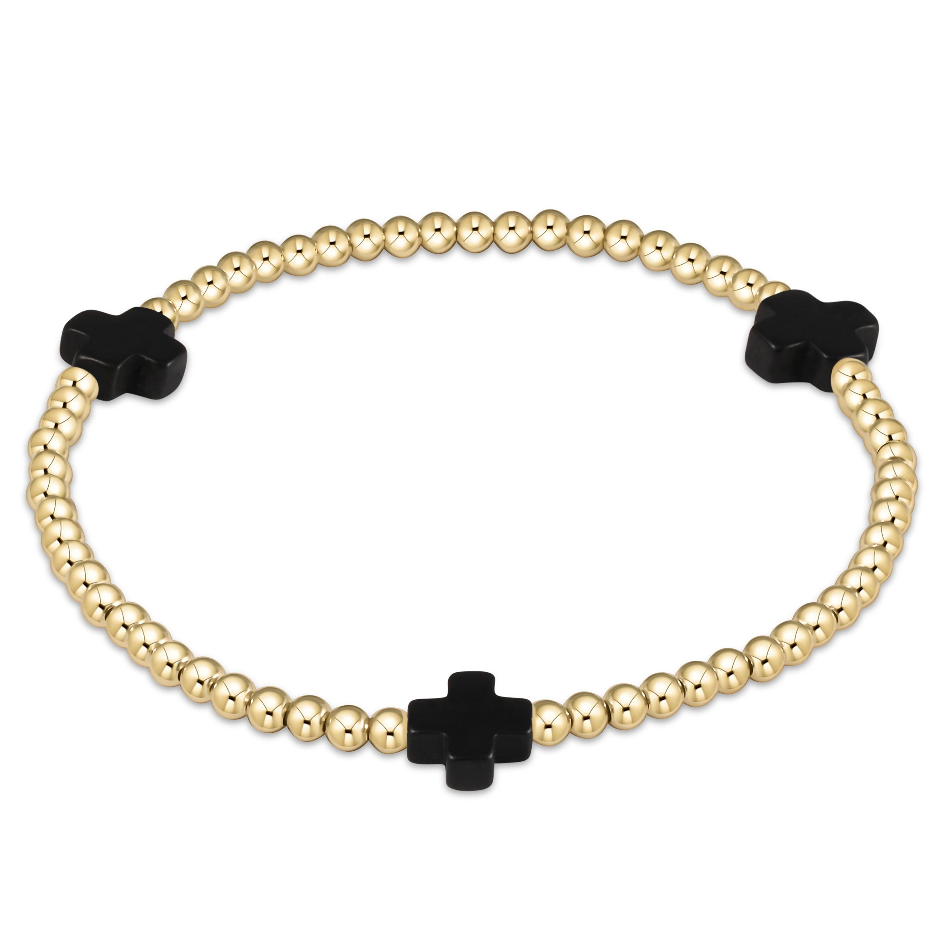 Signature Cross Gold Pattern Bracelet