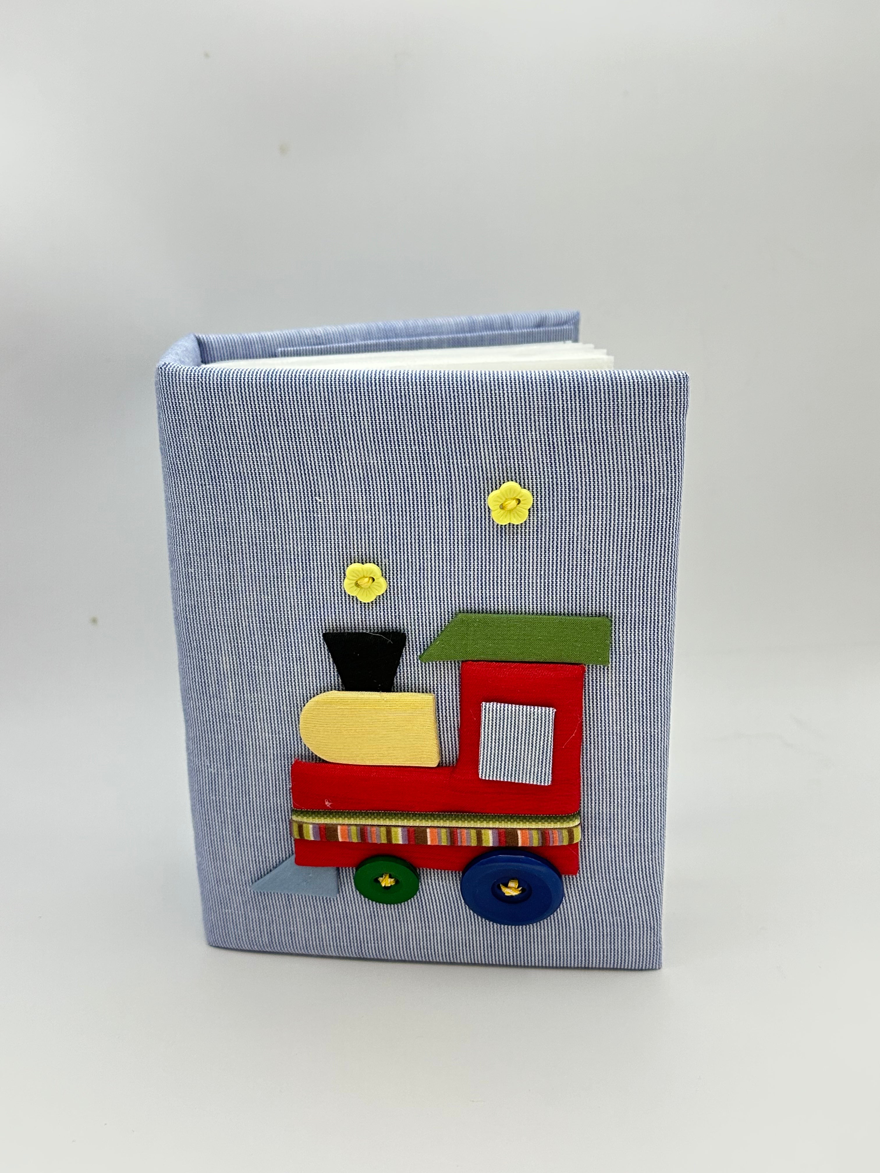 Multicolored Train Small Hardbound Photo Album