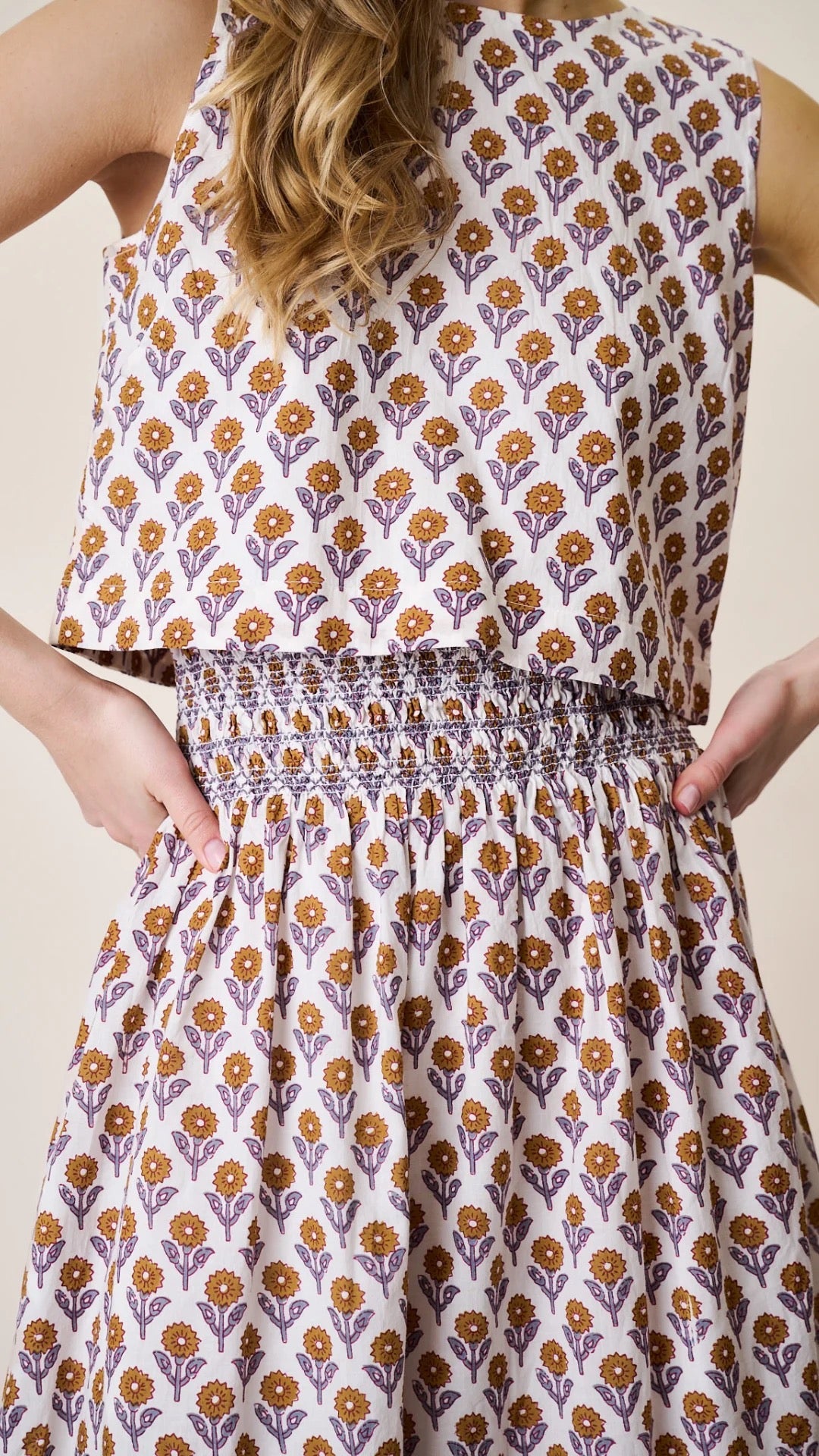 Josie Tank - Tinsel Sunflower