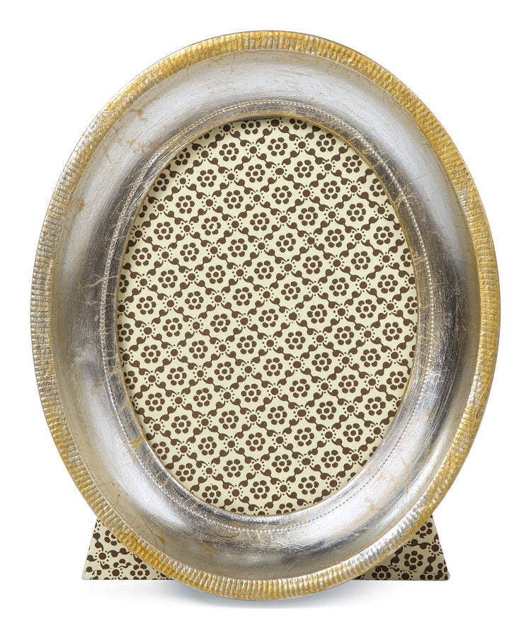 Oval Silver Leaf Frame