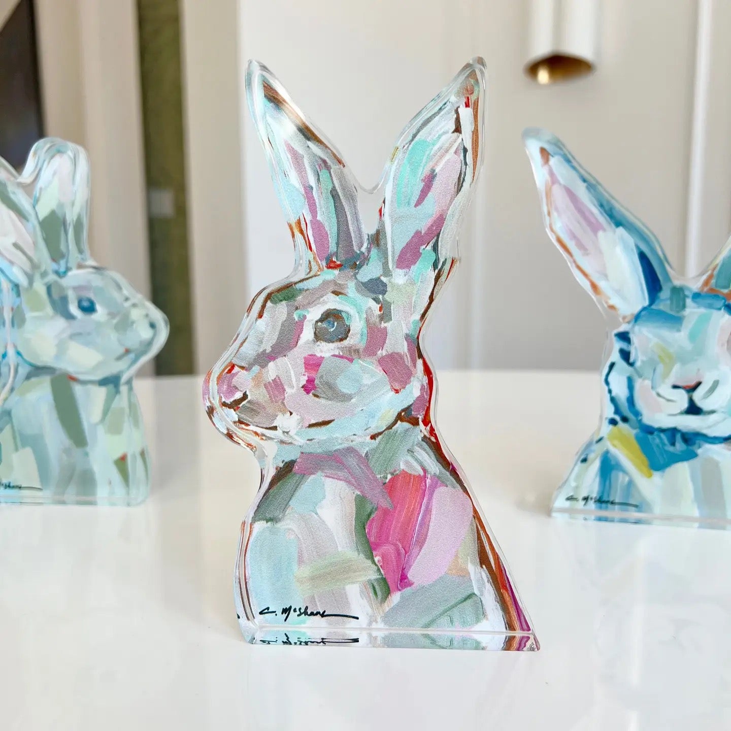 Acrylic Bunny Art - Large