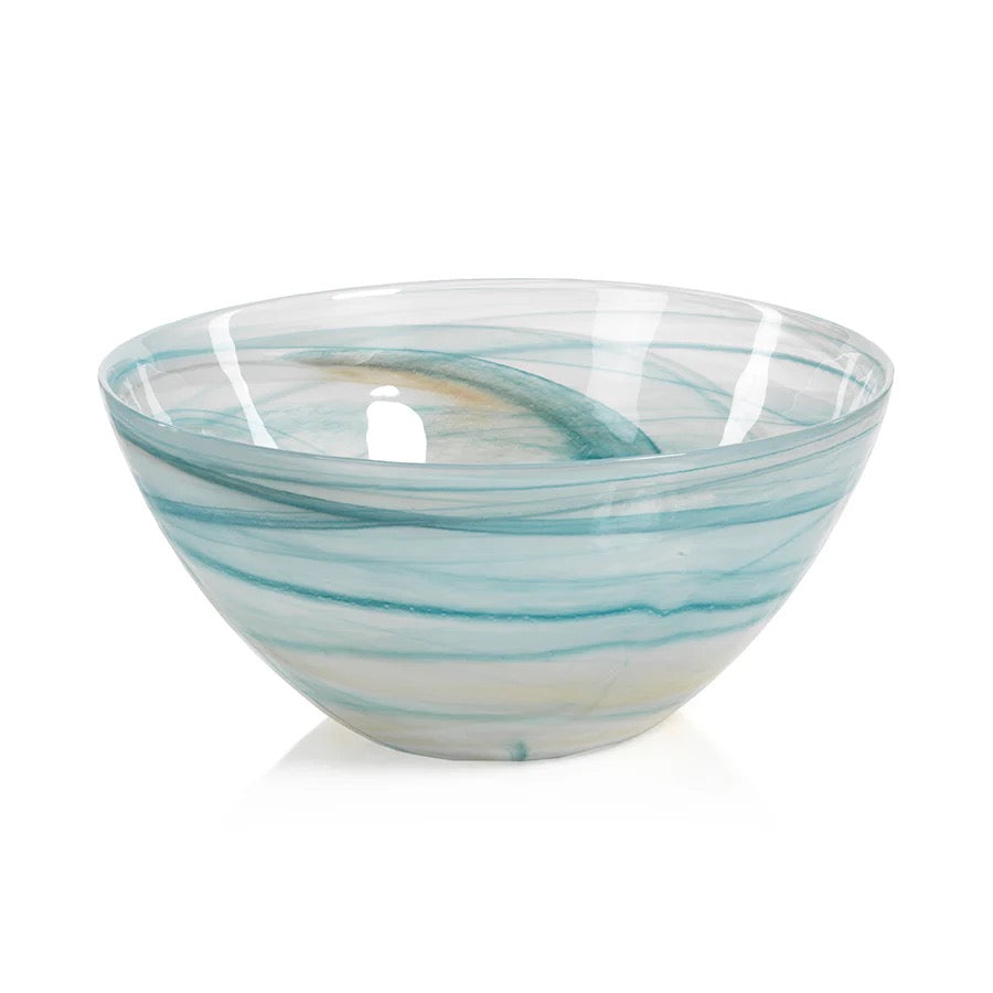 Lagoon Alabaster Glass Bowl - Large