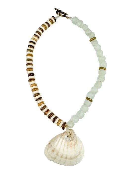 Classic Shell Necklace | Mist + Camel