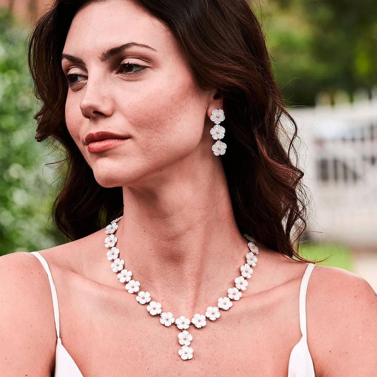 Mermaid Garden Vine Petite Linear Earrings