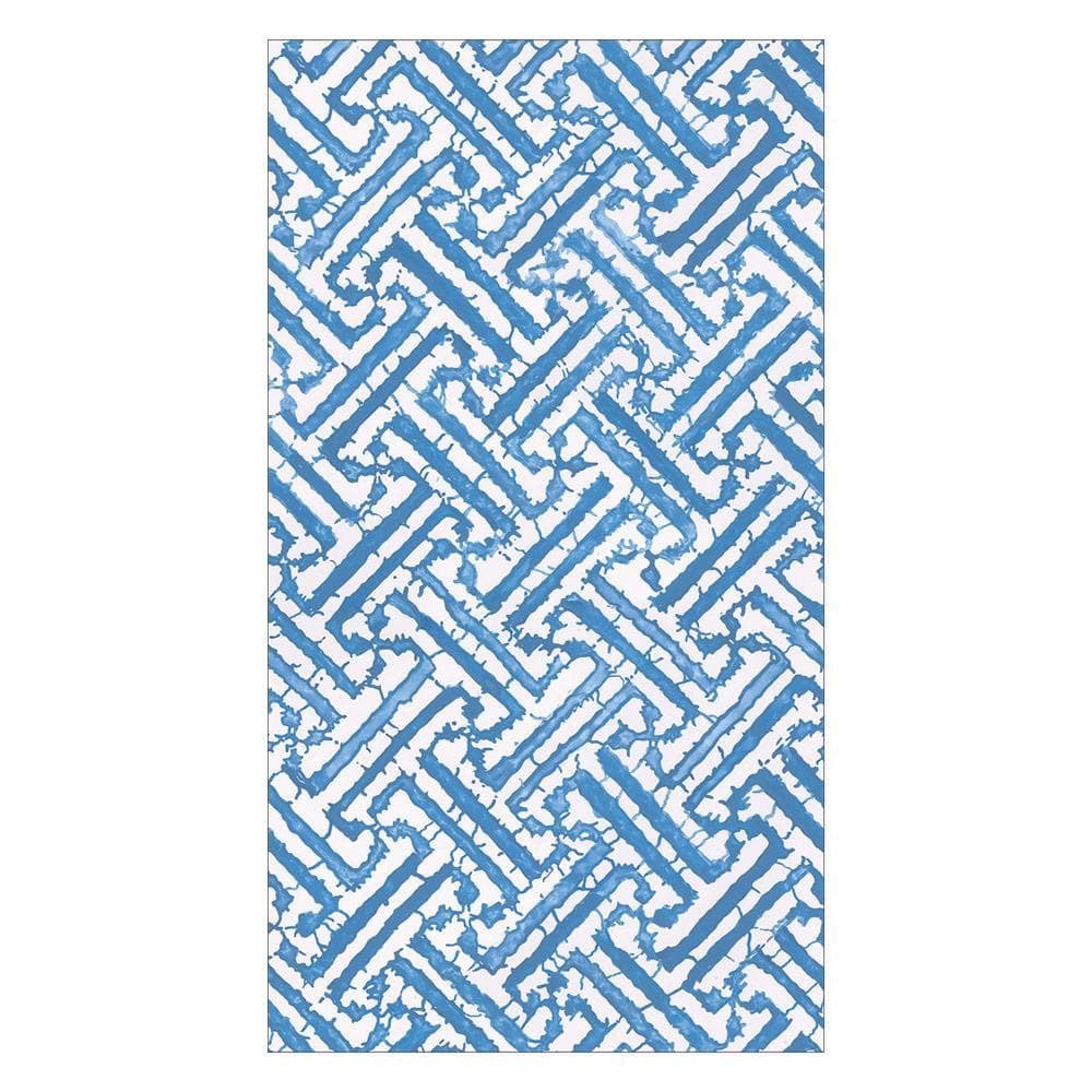 Fretwork Blue Guest Towels