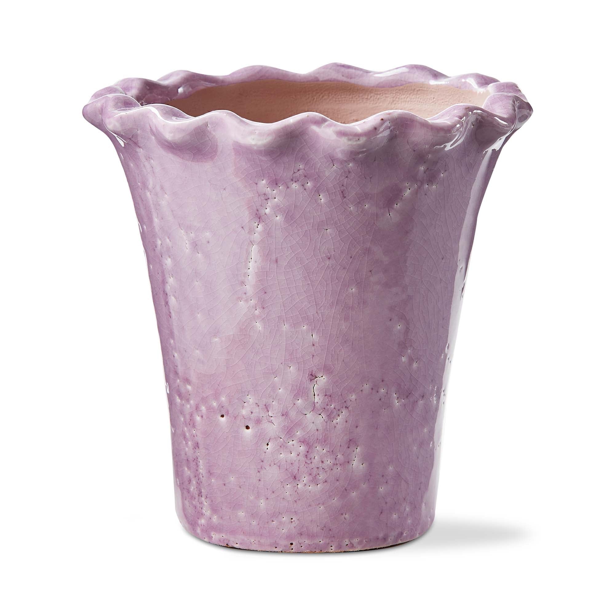 Ruffle Rim Lavender Planter