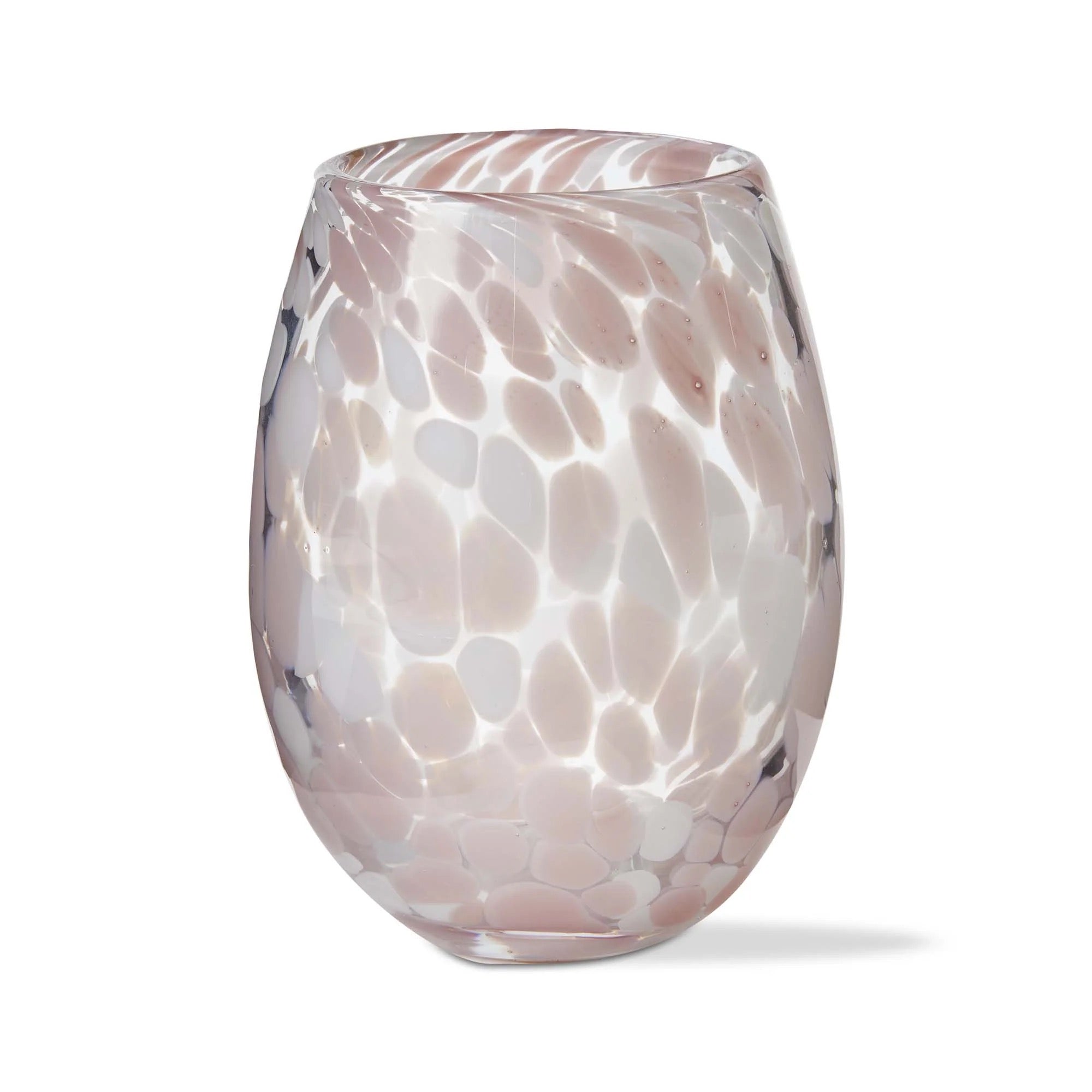 Confetti Stemless Wine Glass- Lavender