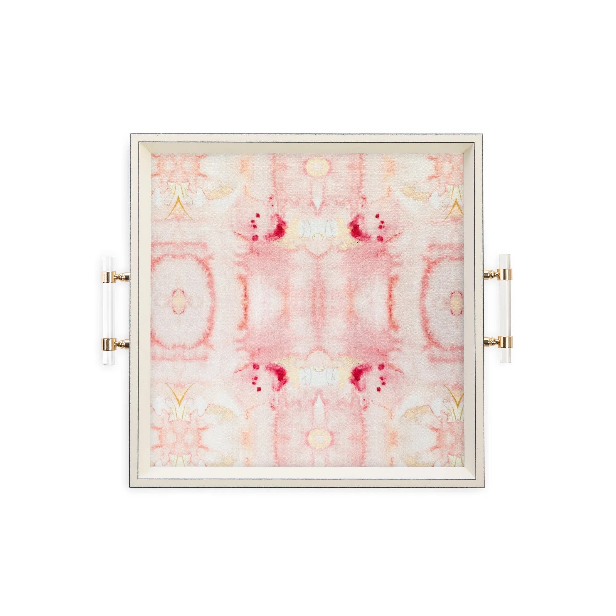 Square Serving Tray with Acrylic Handles