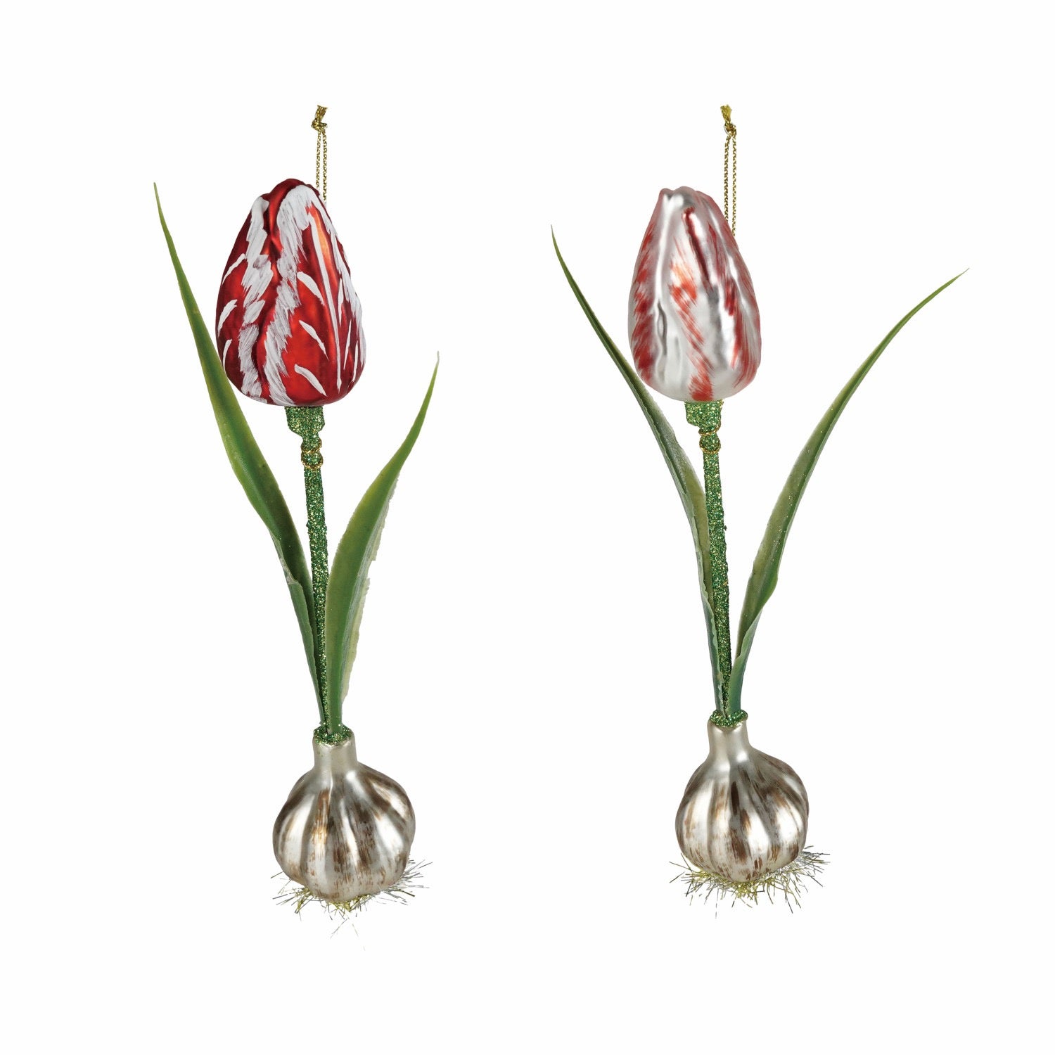 Mercury Glass Tulip Bulb Ornament