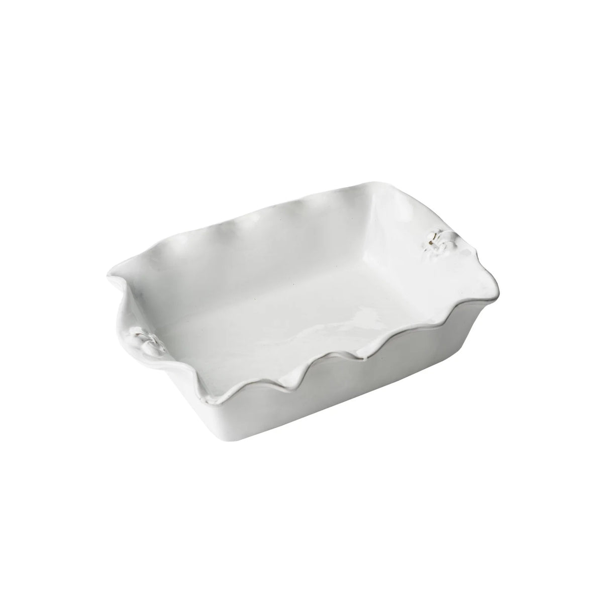 Fleur de Lis Casserole, Rectangular Shape