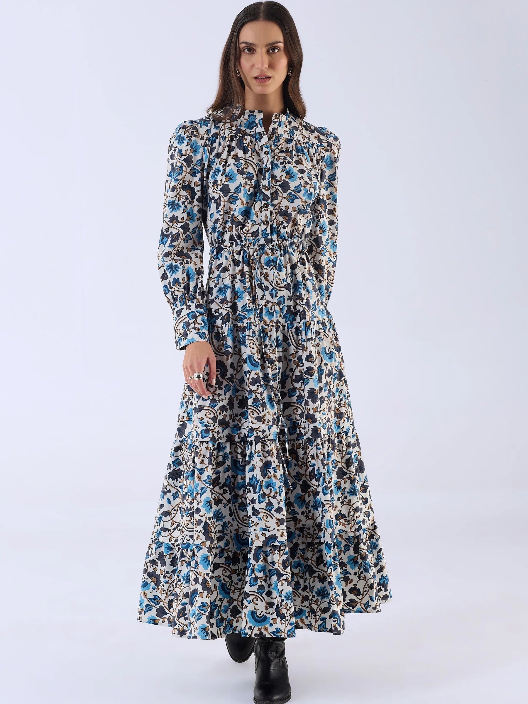 Sissi Dress in Last Blooms Blue
