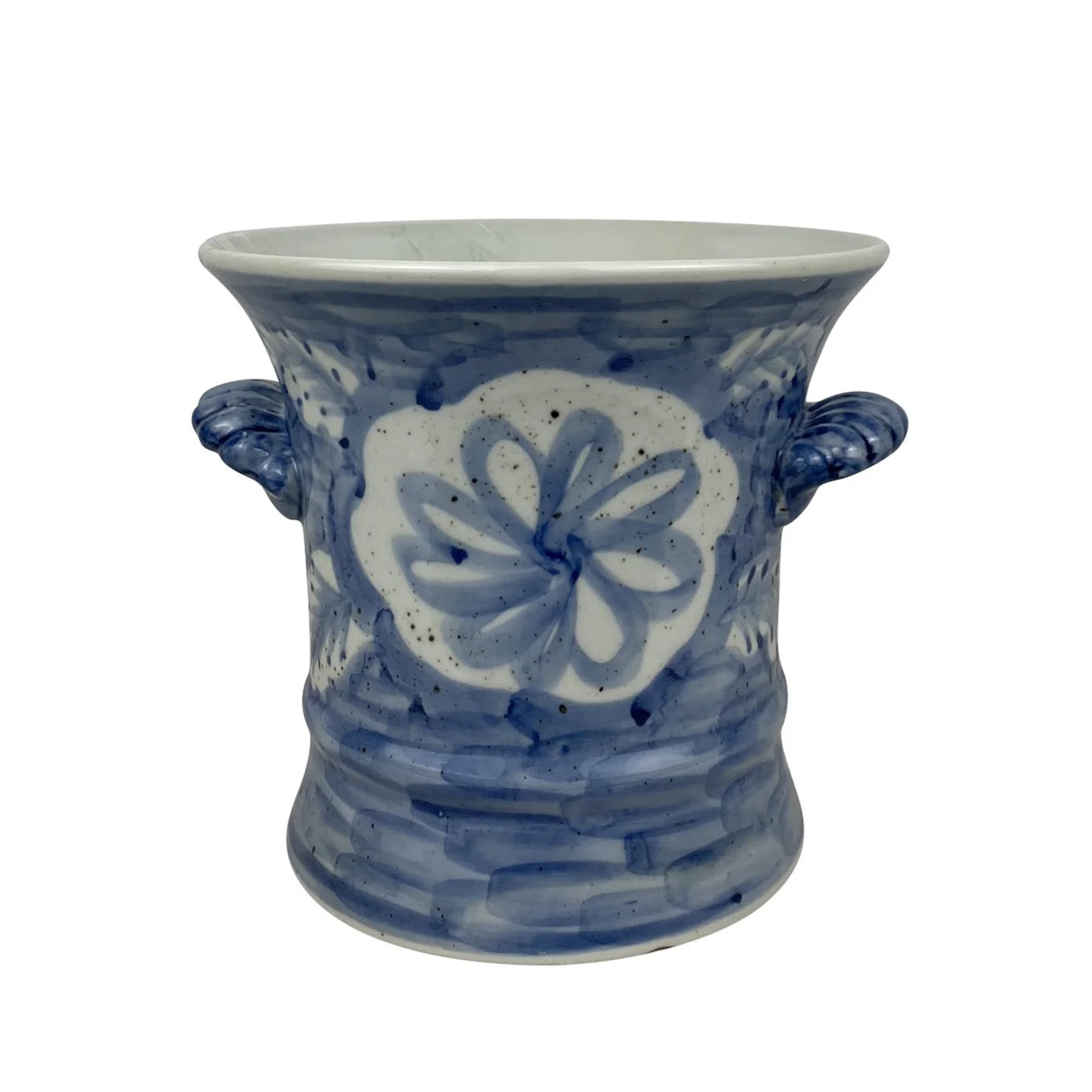 Hand Painted Porcelain Folk Pot