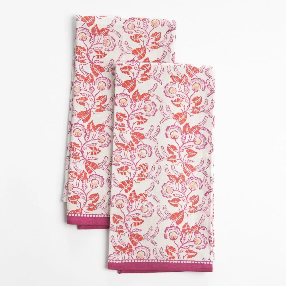Gardenia Vine Berry Terry Towel